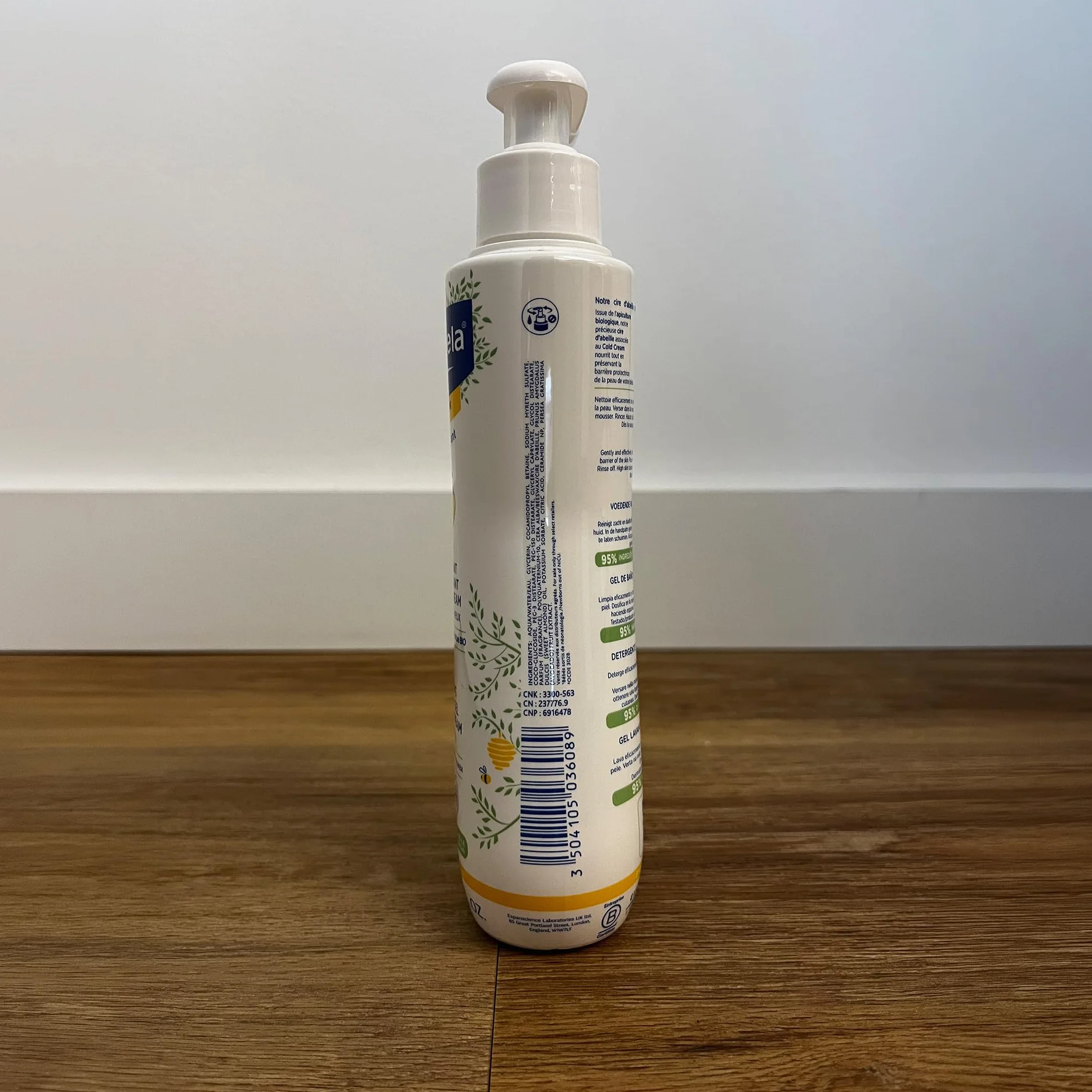 Mustela Gel Detergente Nutriente Cold Cream Naturale Corpo e Capelli 300ml per Pelle Secca