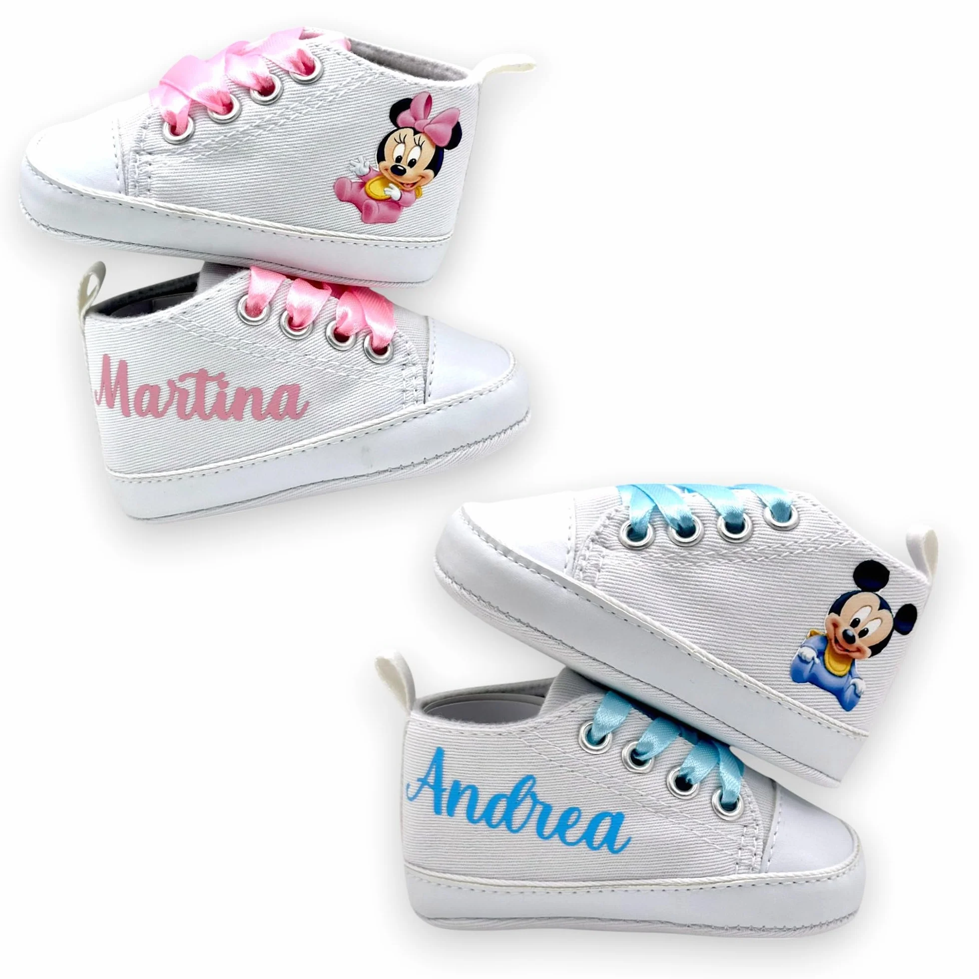 Catenella Portaciuccio Personalizzata con Nome per Neonati, Clip Ciuccio Universale Anticaduta, Idea Regalo Nascita (Topolino)