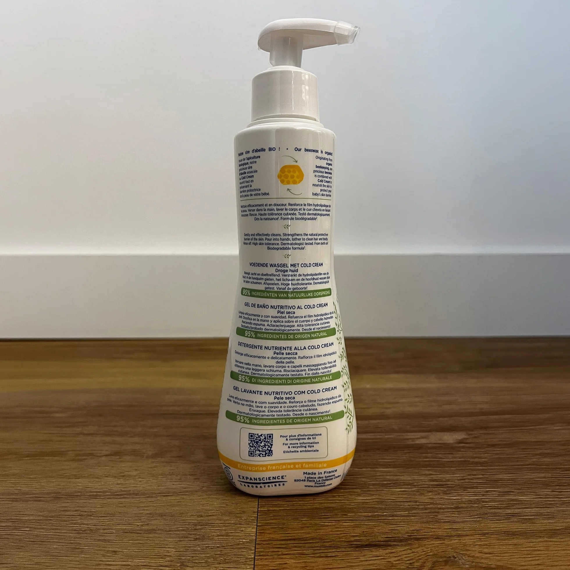 Mustela Gel Detergente Nutriente Cold Cream Naturale Corpo e Capelli 300ml per Pelle Secca