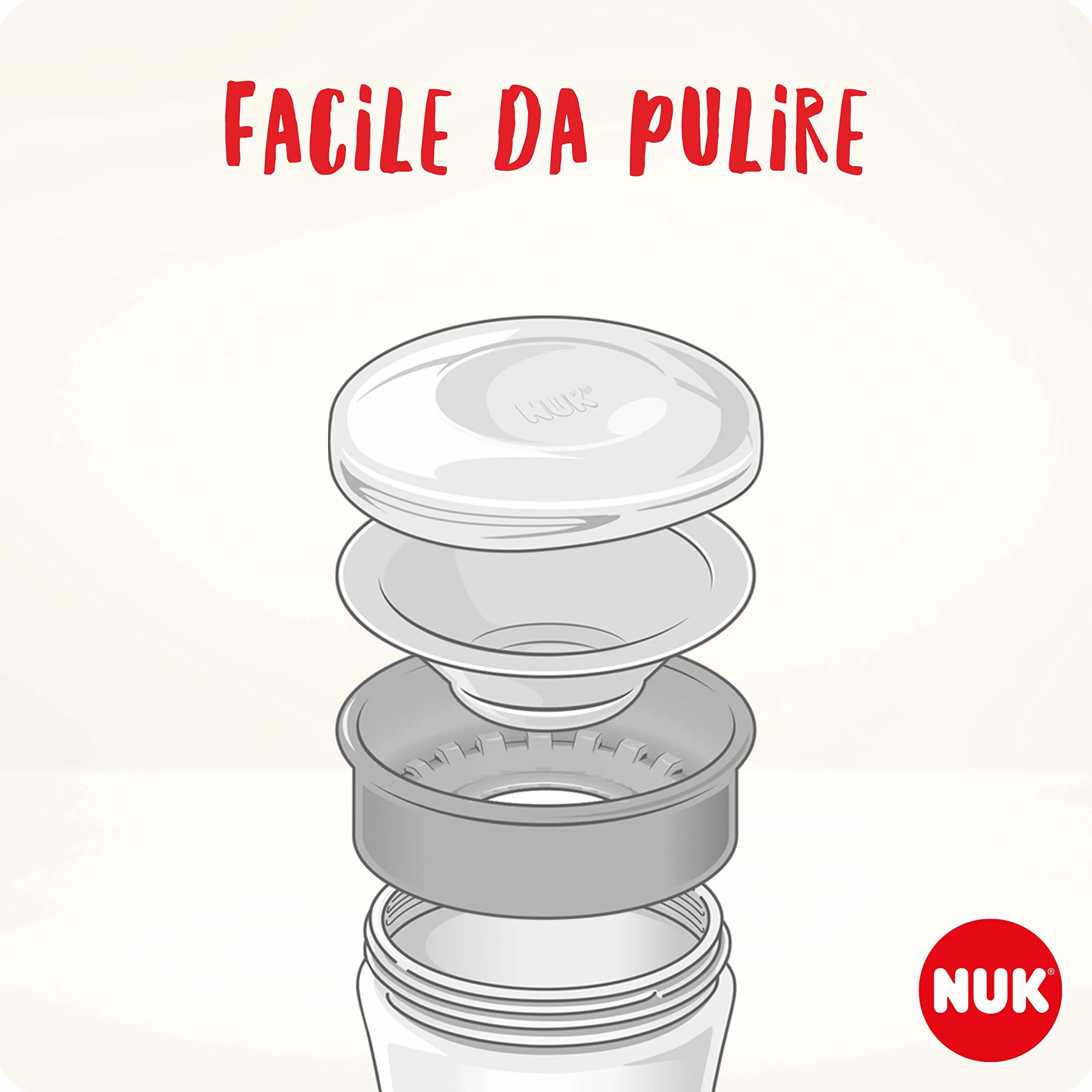 NUK Magic Cup bicchiere antigoccia 360° 230 ml Blu 2 pezzi 8+ mesi Senza BPA