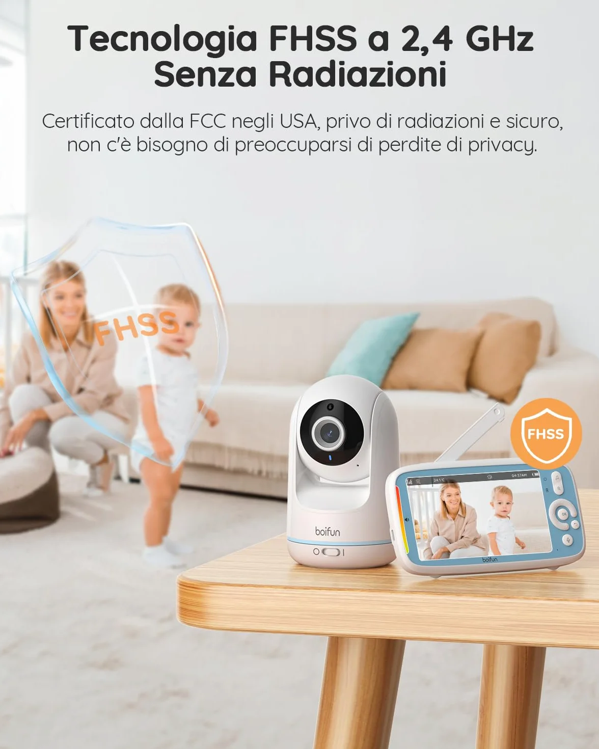 BOIFUN Fotocamera Singola Baby Monitor VB805