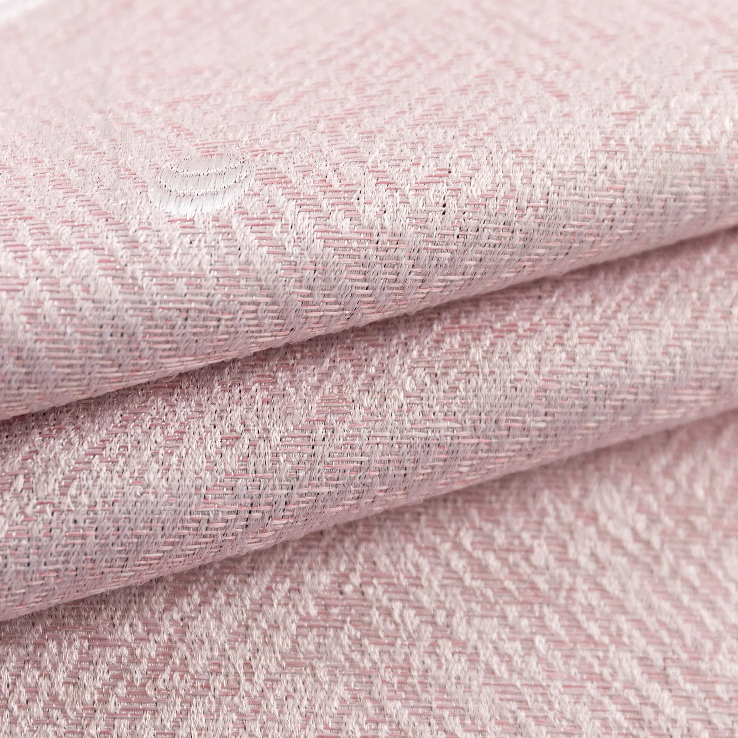 GIRASOLE HOME® Tende Jacquard Semi Oscuranti Fantasia Luna e Stelle Tenda Morbida Termica Isolante 2 Pannelli con Occhielli Rosa Stelle 140x275cm