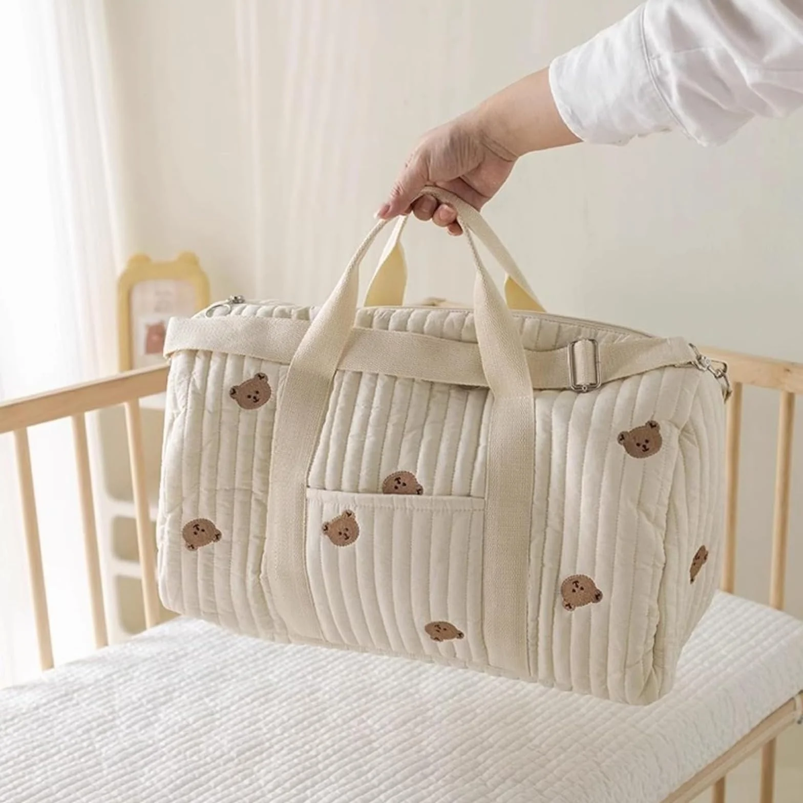 Borsa Multiuso per Mamma, Parto in Ospedale, Passeggino, Viaggio e Cambio Pannolini