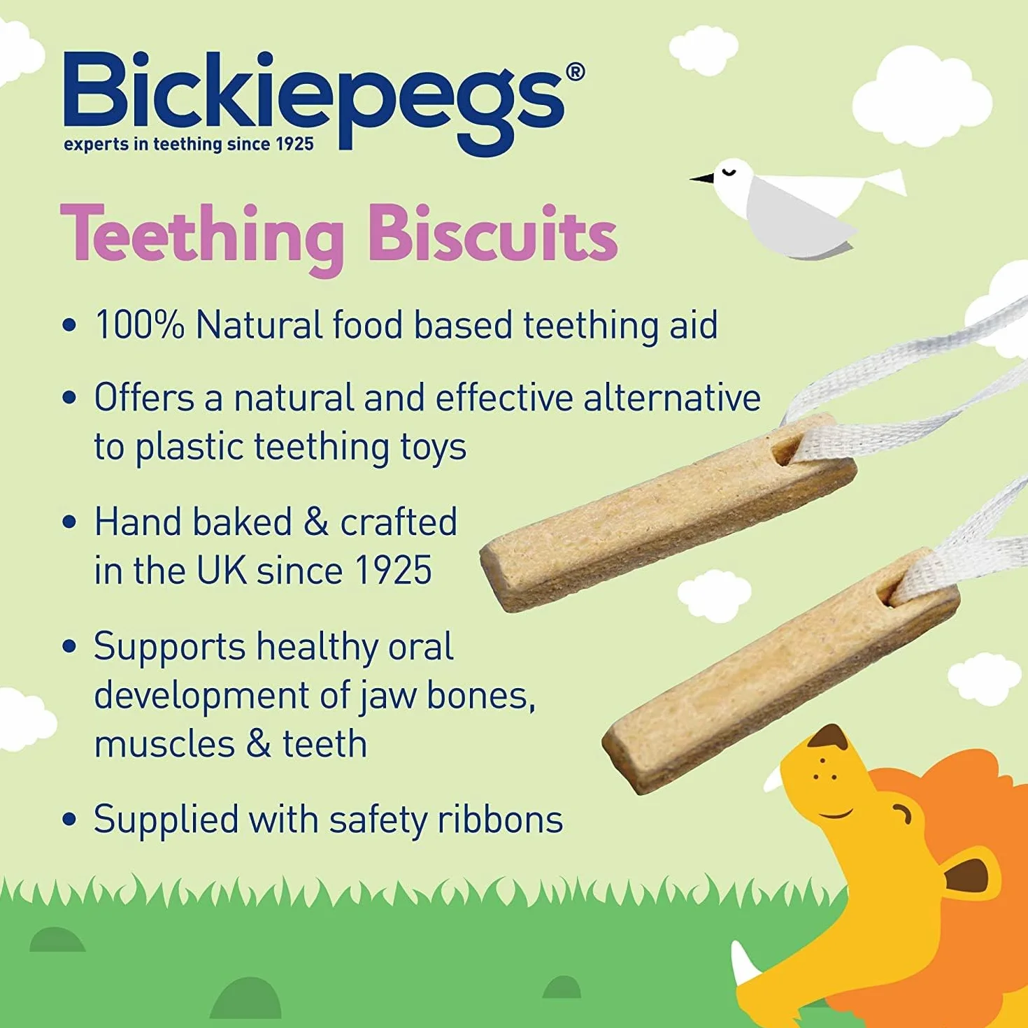 Bickiepegs Teething Biscuits 3-Pack
