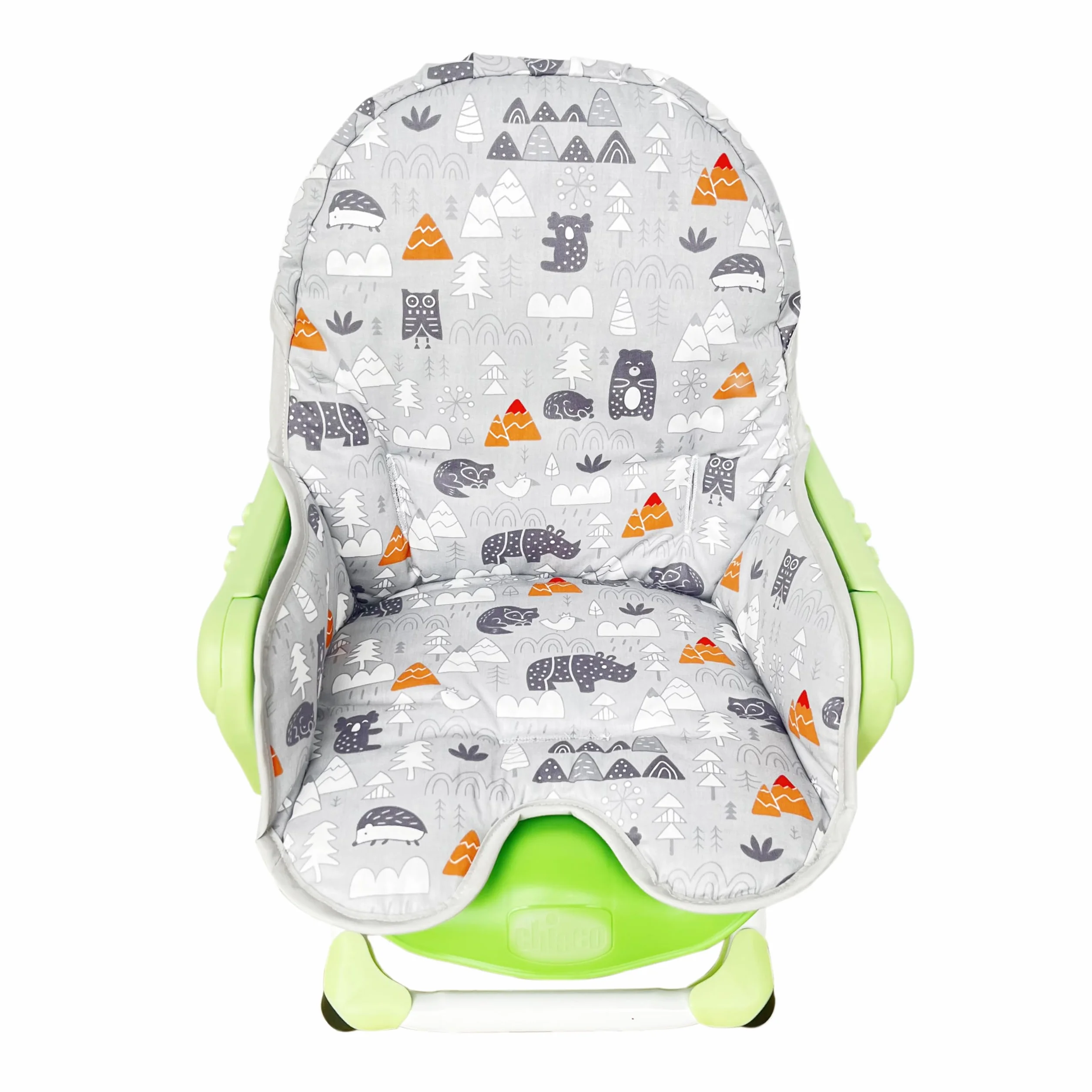 Chicco Cuscino per sedia in cotone imbottito pieghevole grigio