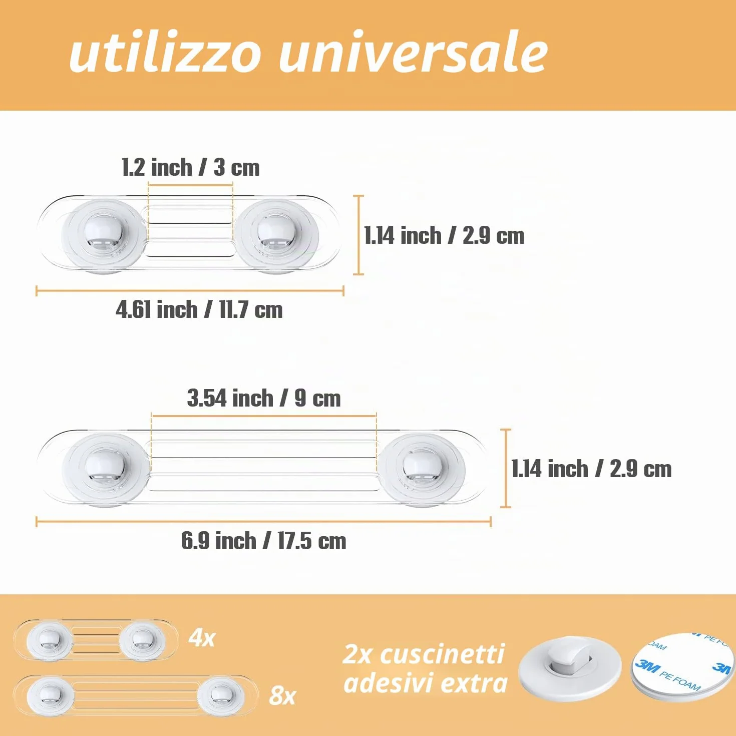 Blocca Cassetti per Bambini, Chiusure Sicurezza, Blocca Sportelli per Armadio Frigorifero Cassetto Gabinetto, Trasparente, 12 Pezzi