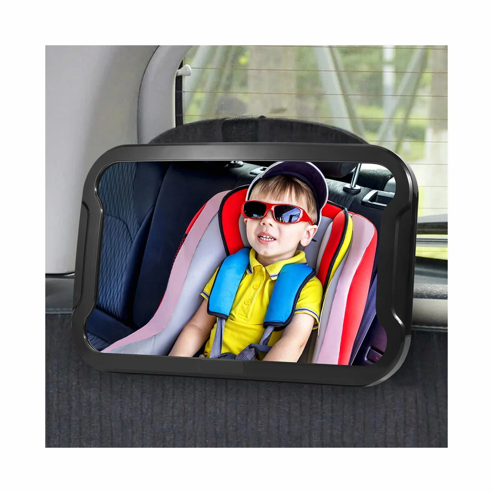 Specchietto Retrovisore Bambini Auto Infrangibile Regolabile 360° Sicurezza