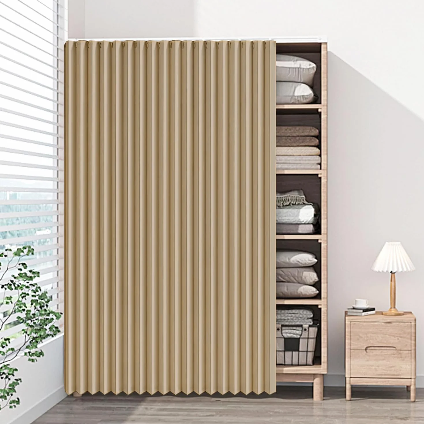 Personalizzabili Tende parapolvere per mobili Brown W70cm H180cm
