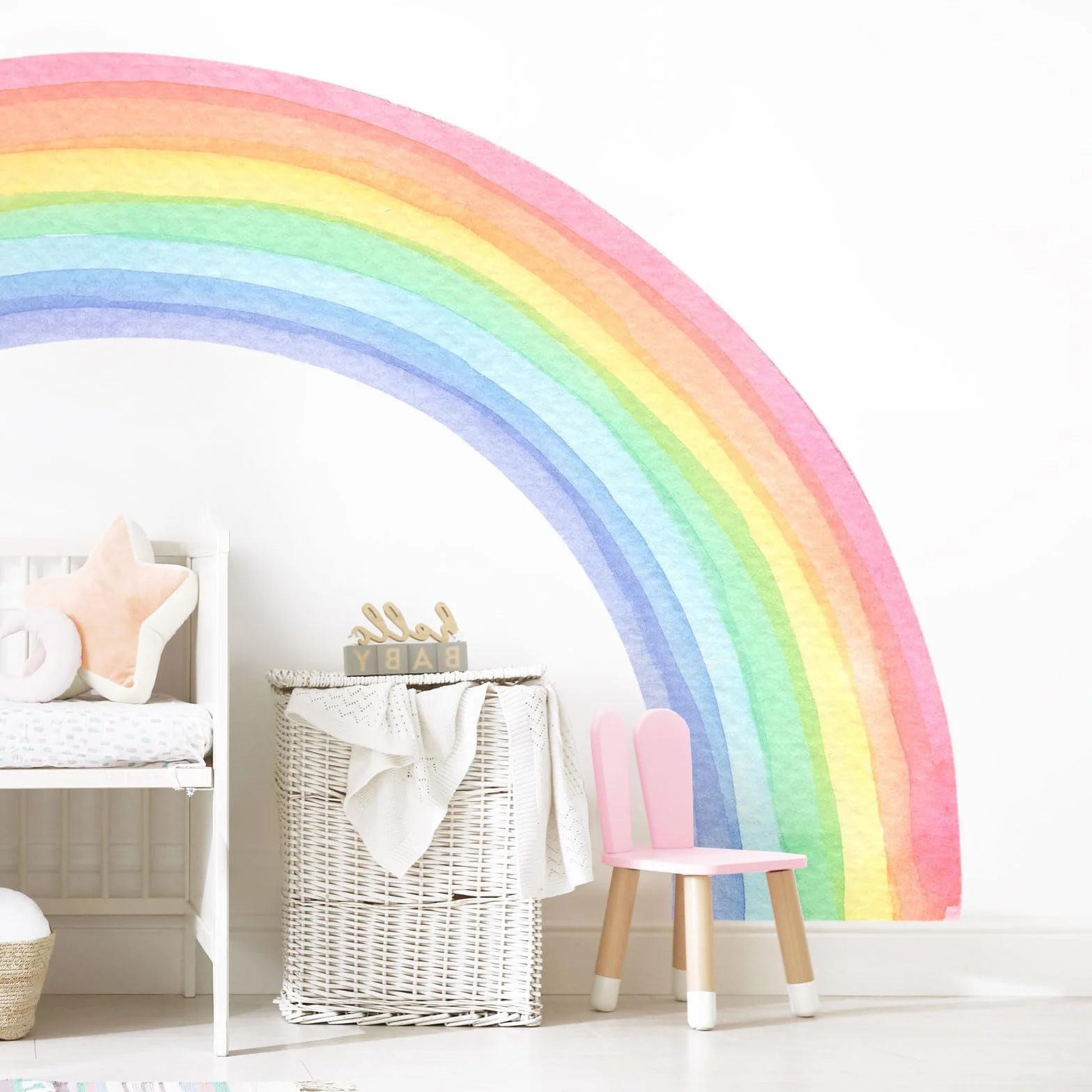 Supzone Adesivi Murali Bambini Arcobaleno 140 x 160 cm