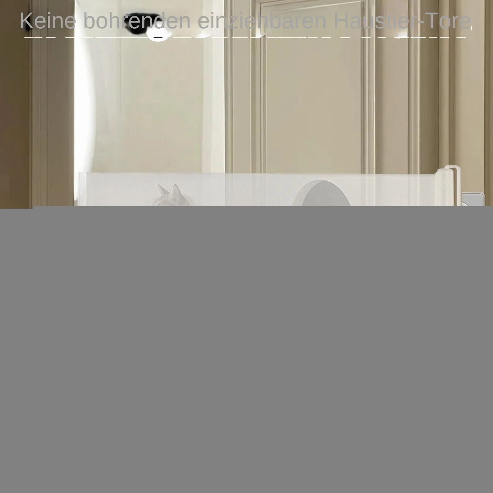 Griglia di protezione per scale retrattile senza foratura 110/130 cm, barriera portatile per porte e balcone