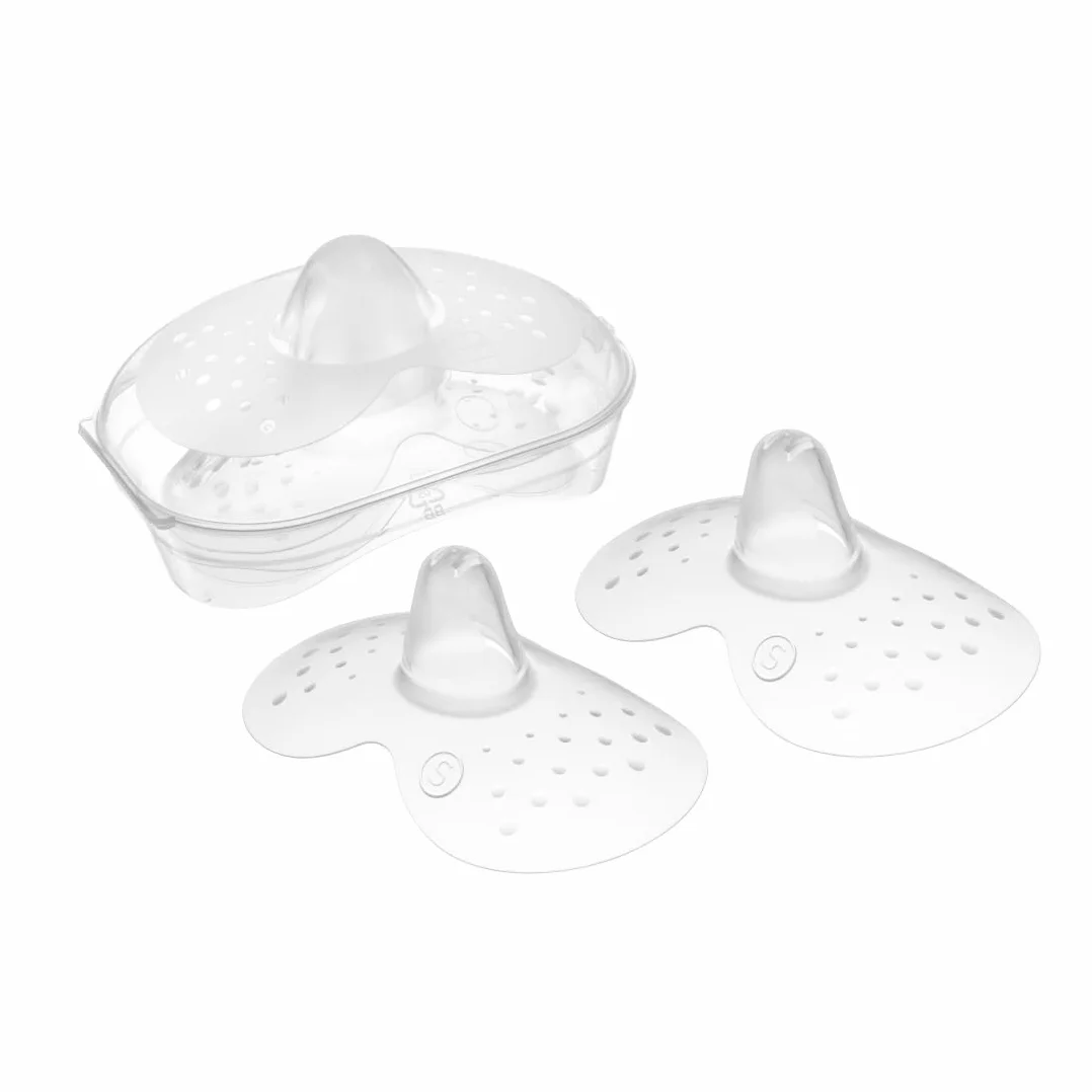 SkinSoft Paracapezzoli allattamento silicone ultrasottile Set da 2 Misura S