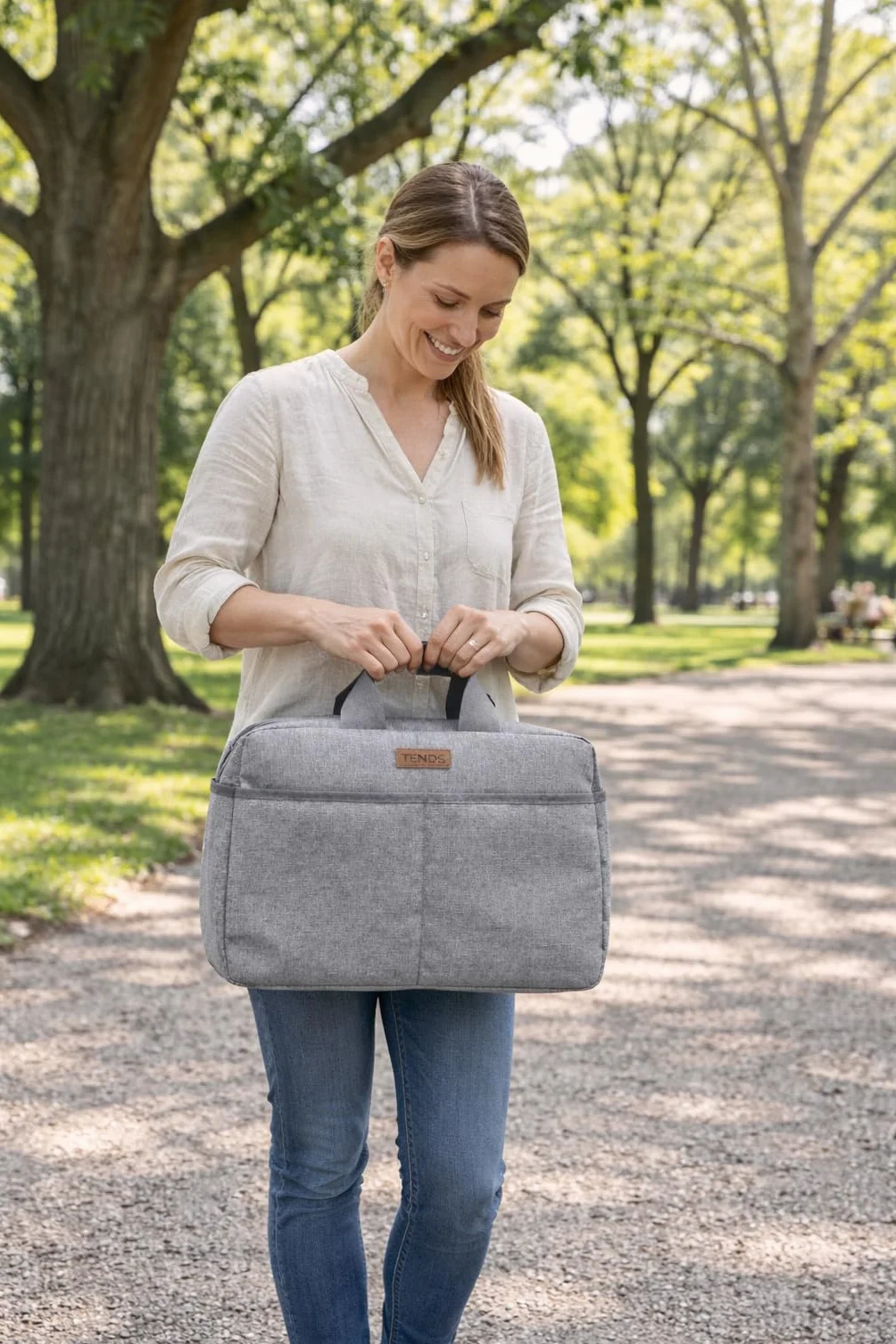 TENDS Borsa per passeggino spaziosa a tracolla – Funzione set maternità – Organizer bebè multiuso