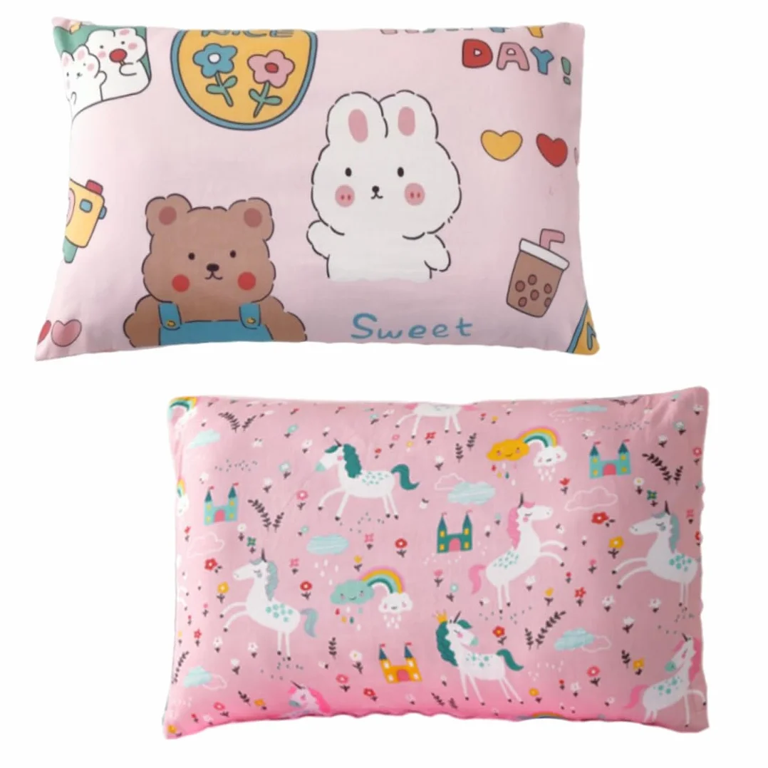 Federa cuscino per bambini 100% cotone 30x50cm 2 pezzi