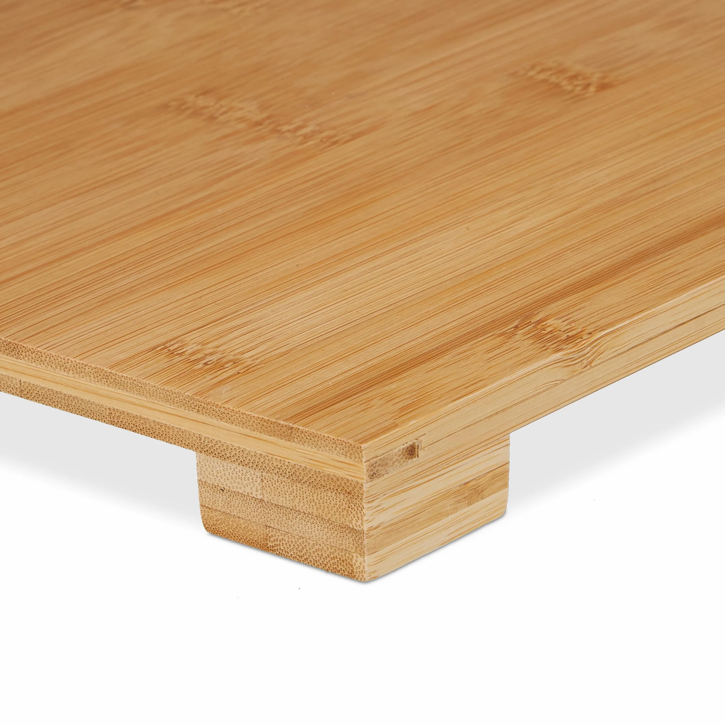 Relaxdays Appendiabiti in bambù 3 Ripiani 3 Ganci 177,5x81x38 cm Marrone Naturale