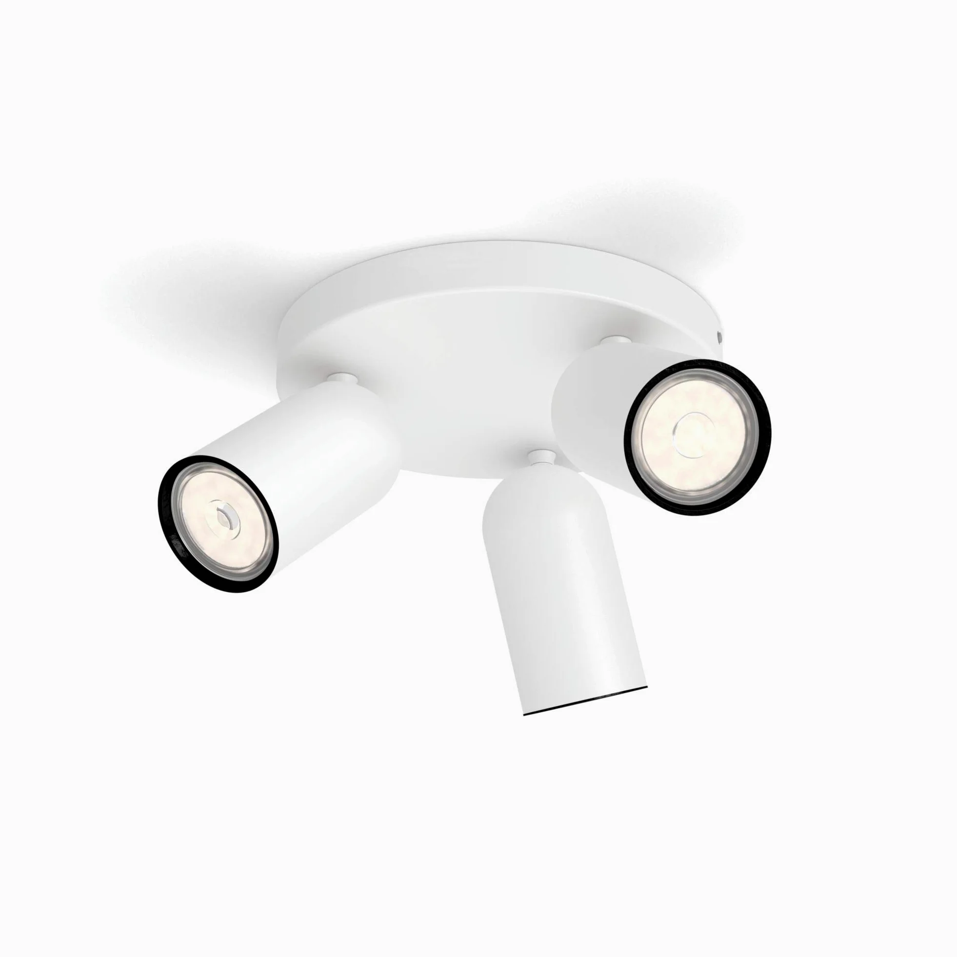 Philips LED, Lampadario a Faretti, 3 Punti Luce, Bianco, Testa orientabile, Bianco