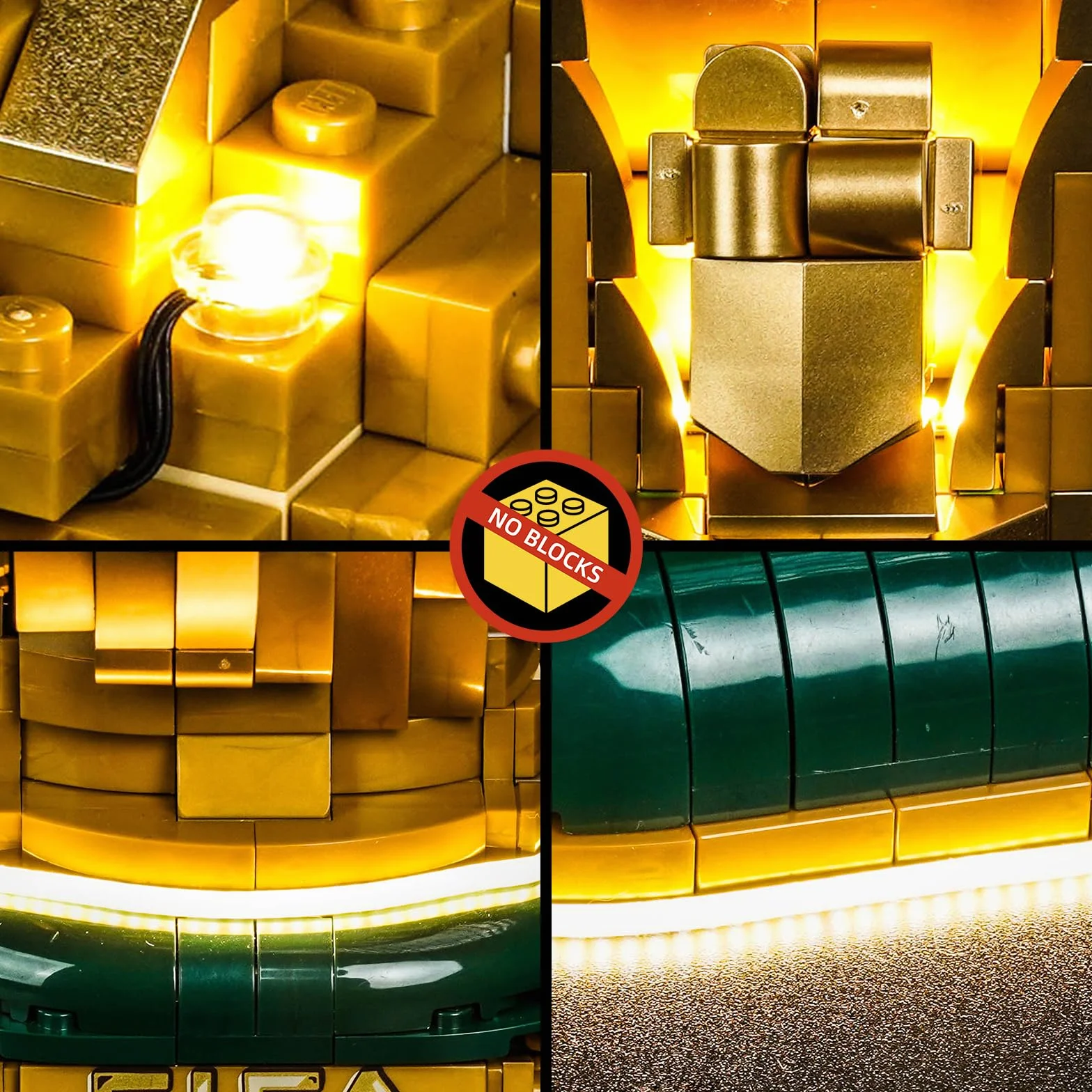 Set di luci a LED compatibile con Lego FIFA World Cup Official Trophy 43020 (non un modello), set di illuminazione decorativa compatibile con Lego 43020 FIFA World Cup Official Trophy