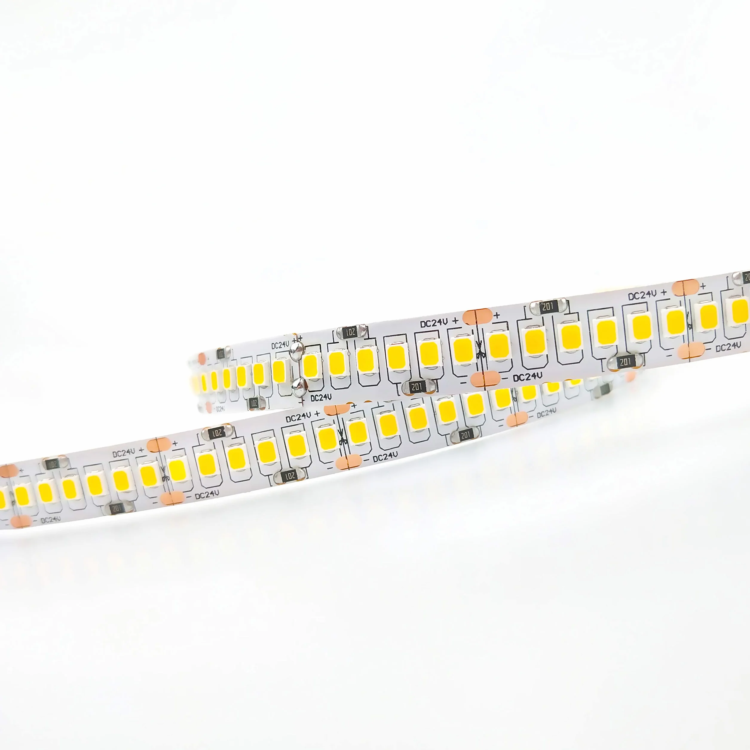 NUOVA GERMANY - PRO Strip LED Alta Luminosita 5M, Striscia Nastro 120W,24V 24W/M 2569Lm/m Flessibile Tagliabile 240Led/m SMD 2835, Luce Naturale 4000K