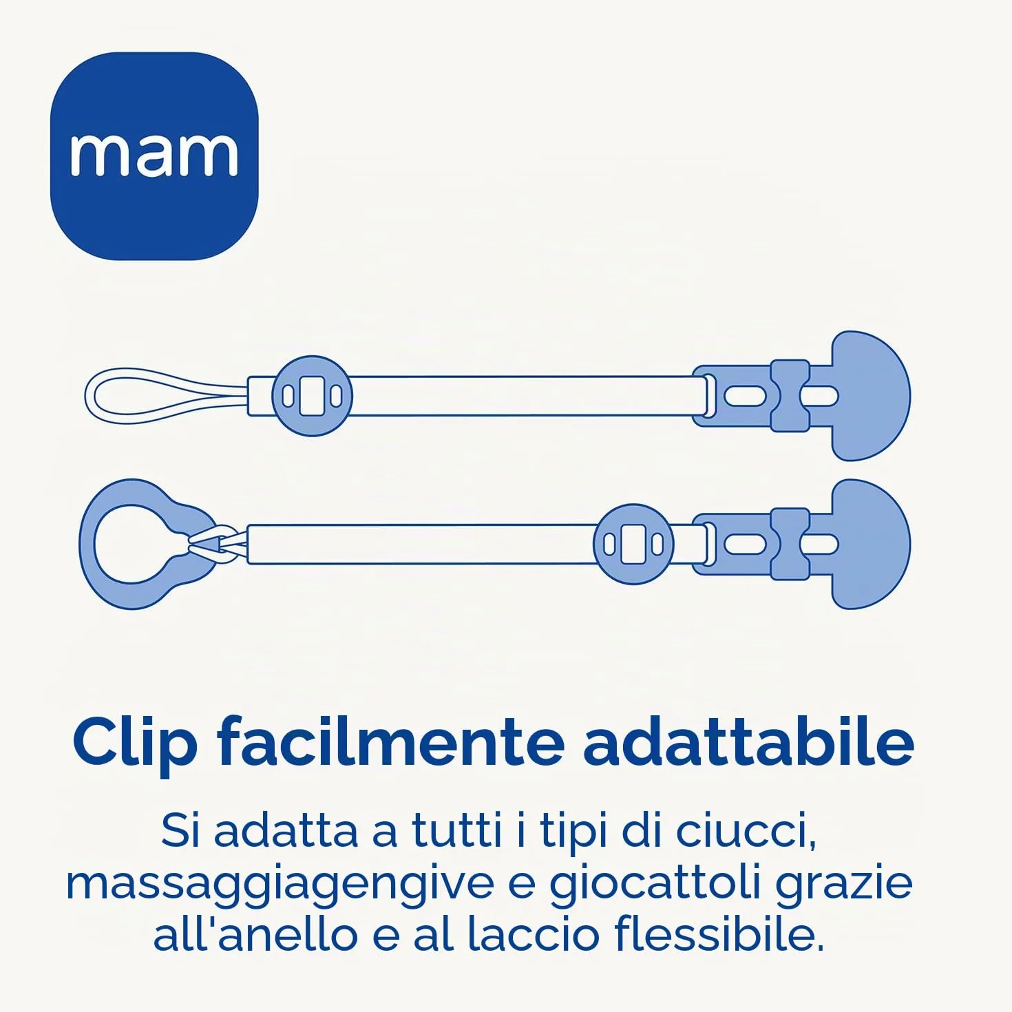 Spilla per Ciuccio e Custodia per Ciuccio con Lunghezza Regolabile, 2 Unità 0+ Mesi, Rosa