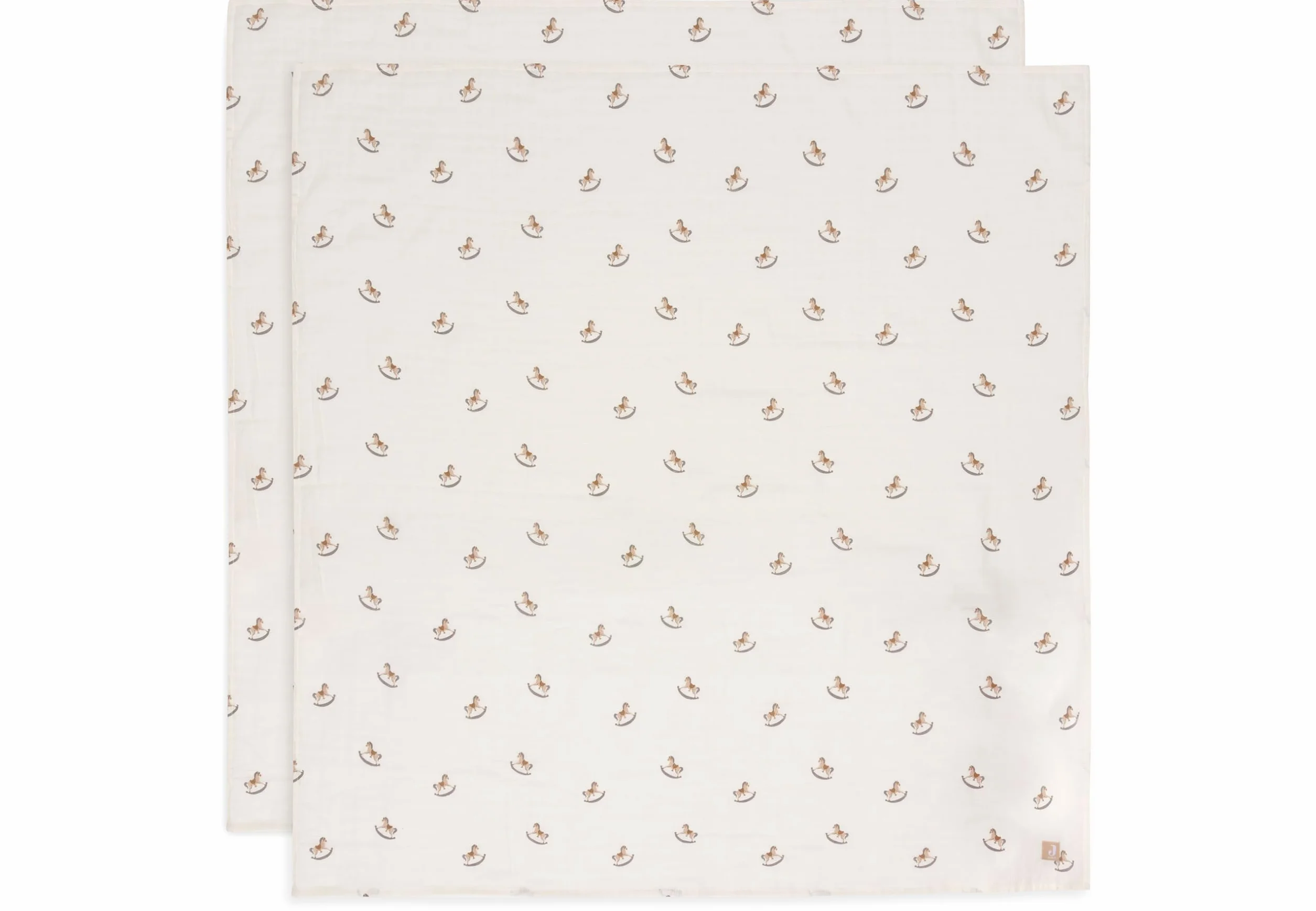 Jollein Panno in mussola per bambini 115x115 cm 100% cotone Oeko-Tex confezione da 2 pezzi