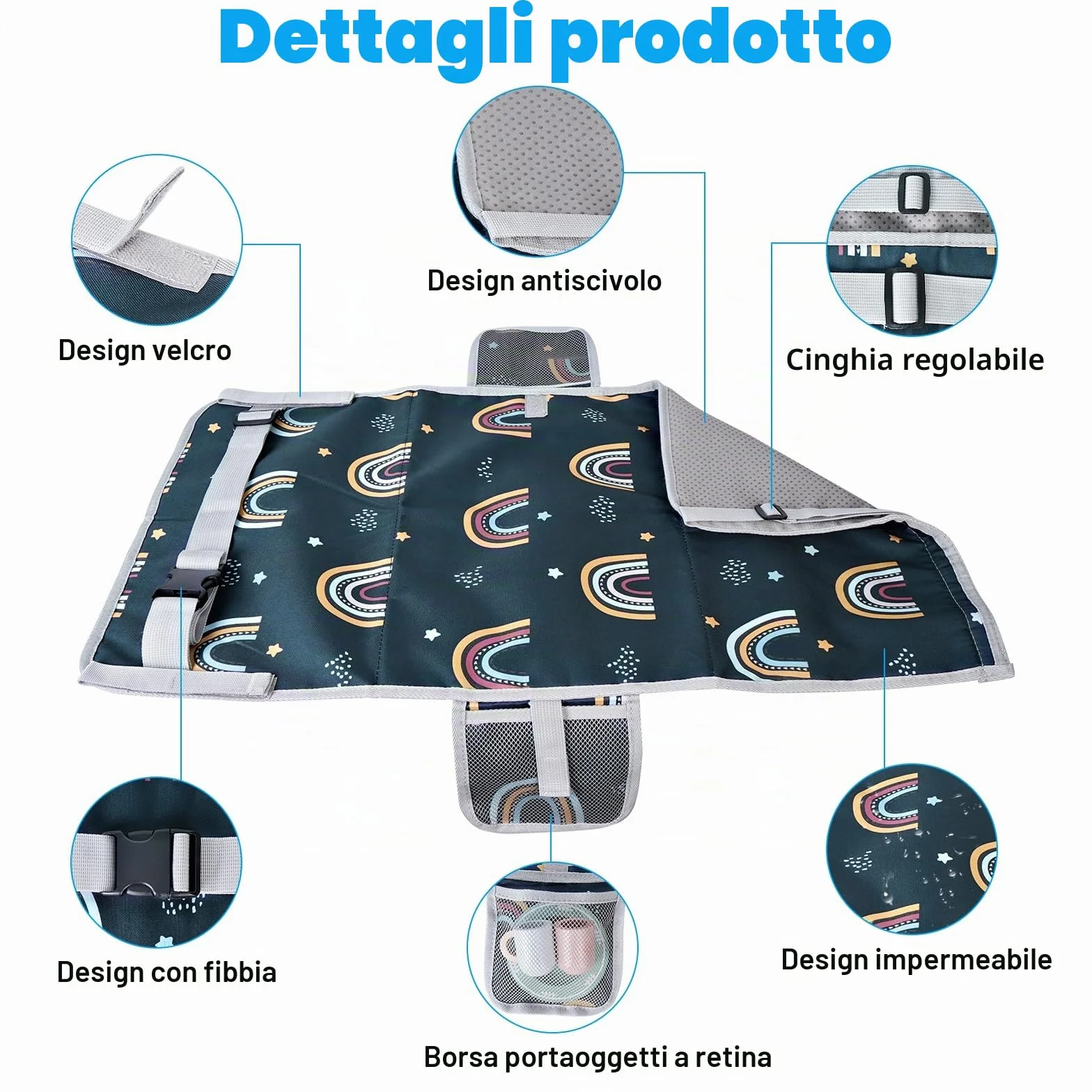 Poggiapiedi Aereo Bambino Estensione Sedile Letto Viaggio Amaca con Borsa