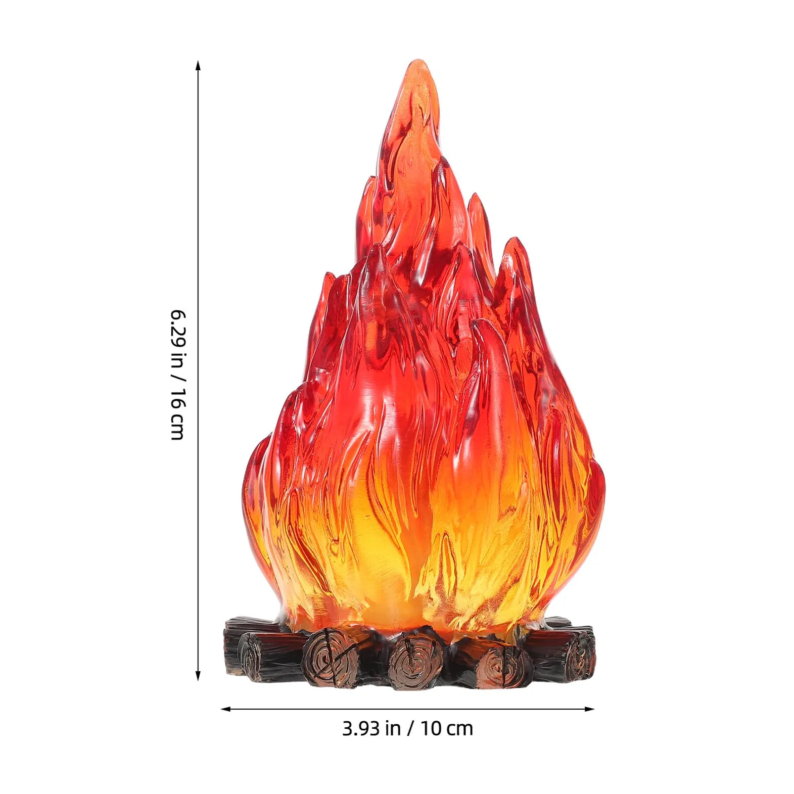 Luce Notturna per Falò LED con Effetto Fiamma Artificiale Lampada Decorativa per Fuoco Finto Luce da Campeggio Portatile per Esterni per Decorazioni Festive Interne ed Esterne