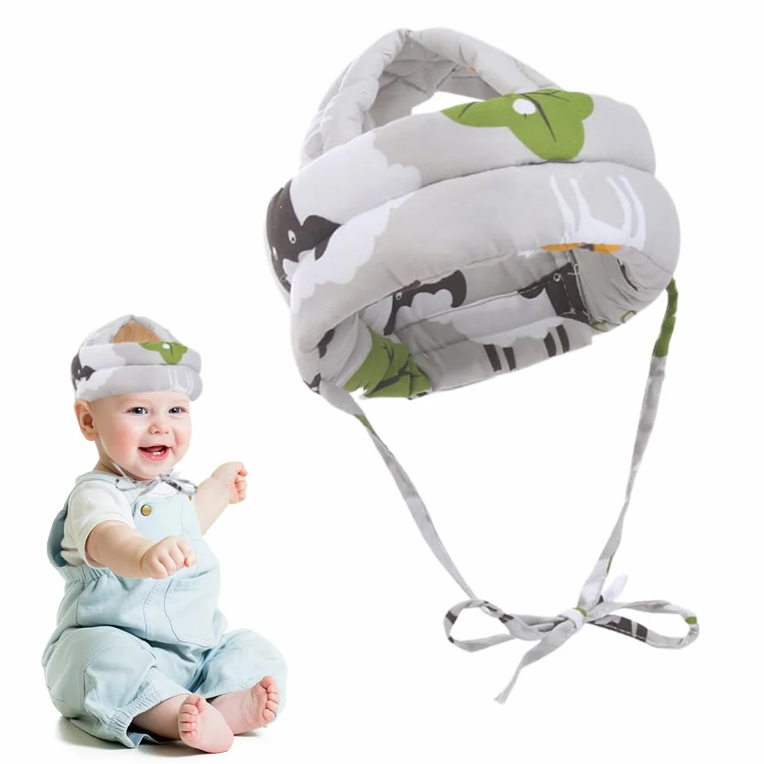 Caschetto Primi Passi Casco Neonato Protezione Testa Bambino 6-36 Mesi
