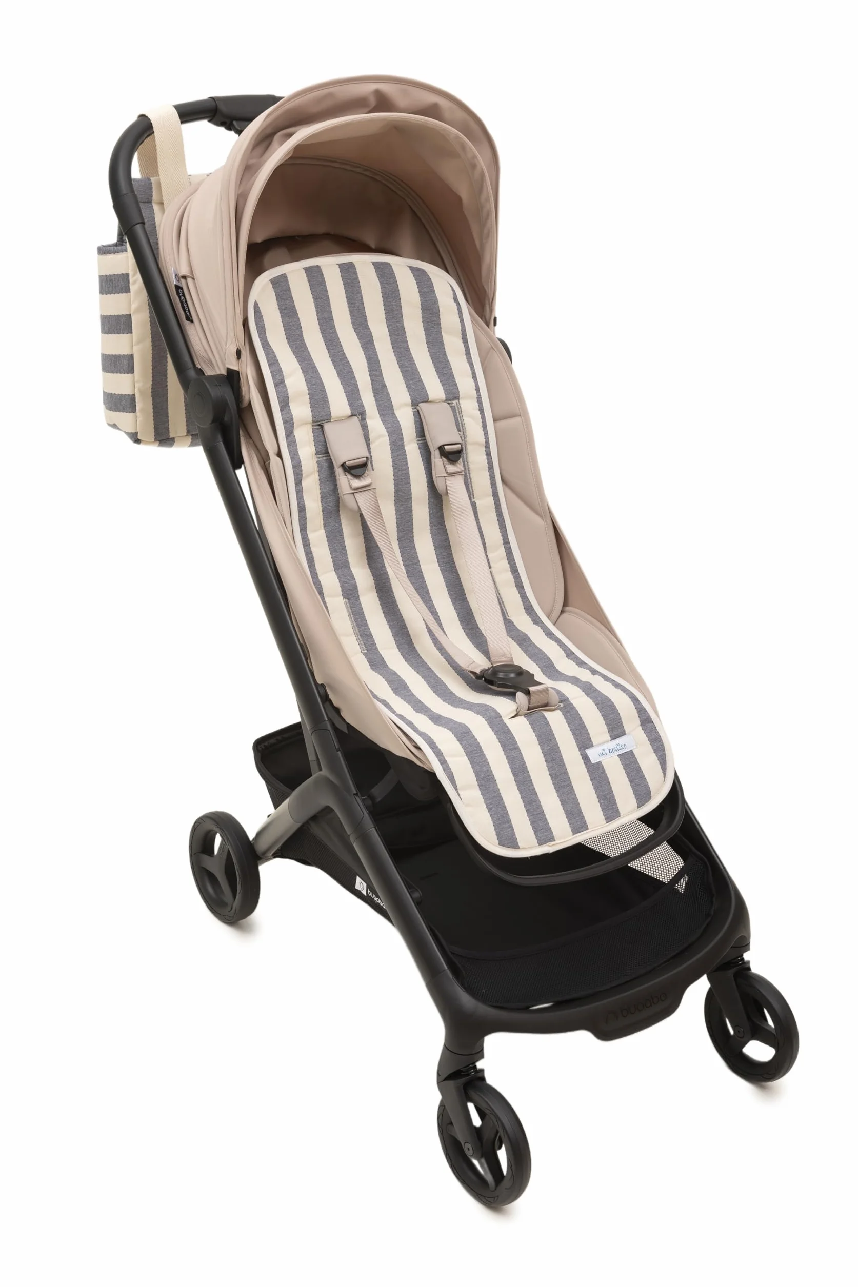 Materassino universale 100% cotone traspirante per passeggini Made in Spagna Blu
