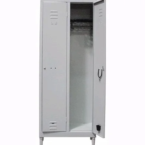 Armadio 2 Ante in Lamiera Verniciata Spogliatoio 69x33x180H cm