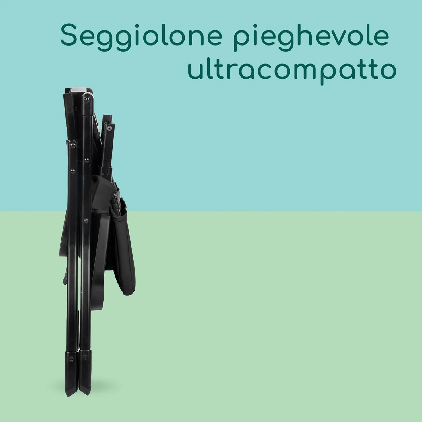 Bebeconfort Lily Seggiolone Pappa Pieghevole Viaggio, 6 mesi-3 anni, 9-15 kg, 4 kg, Tinted Graphite