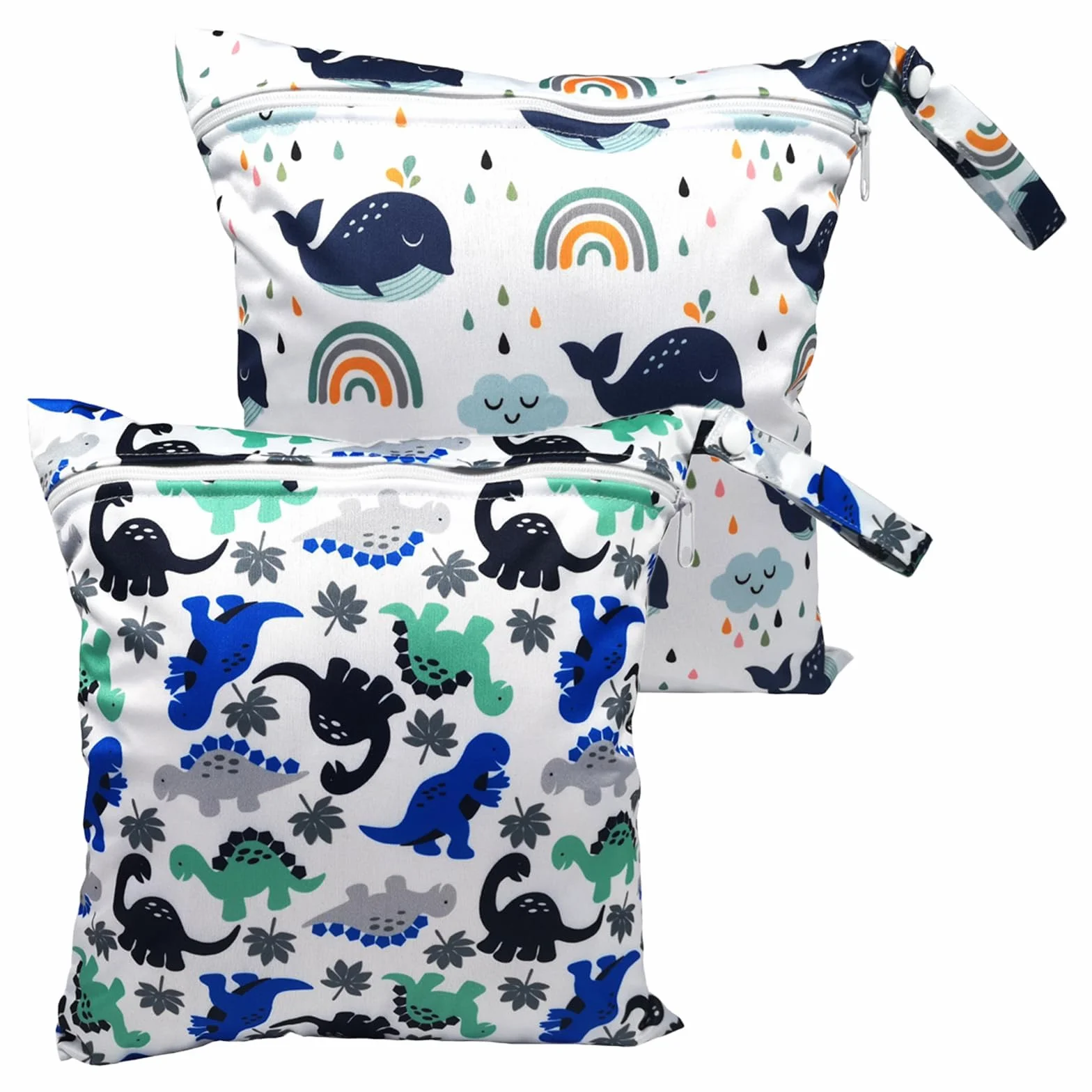 Wetbag Kindergarten 28x30 cm Borsa Impermeabile con Cerniera per Pannolini Nuoto Costumi da Bagno 2 Pezzi TPU