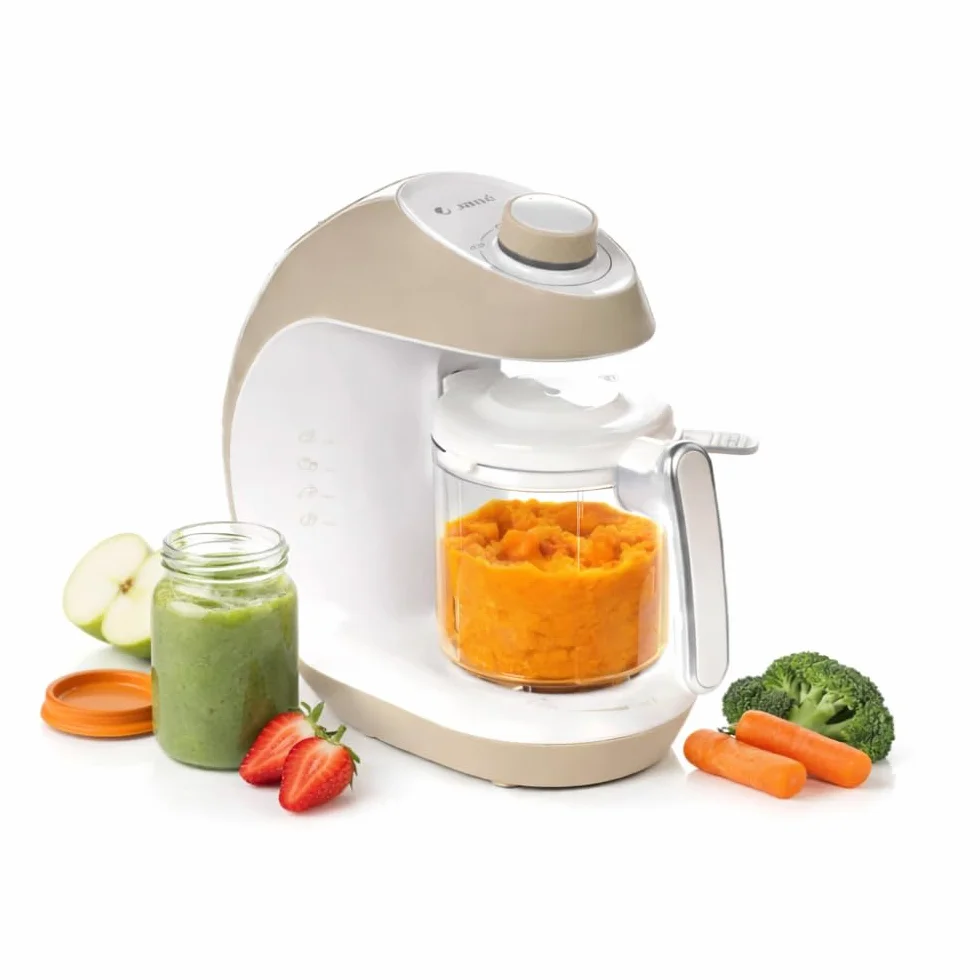Jané Chefkiss 7 in 1 Multifunzione Robot da Cucina per Bebè Vapore Scongela Riscalda Sterilizza Pulizia Automatica
