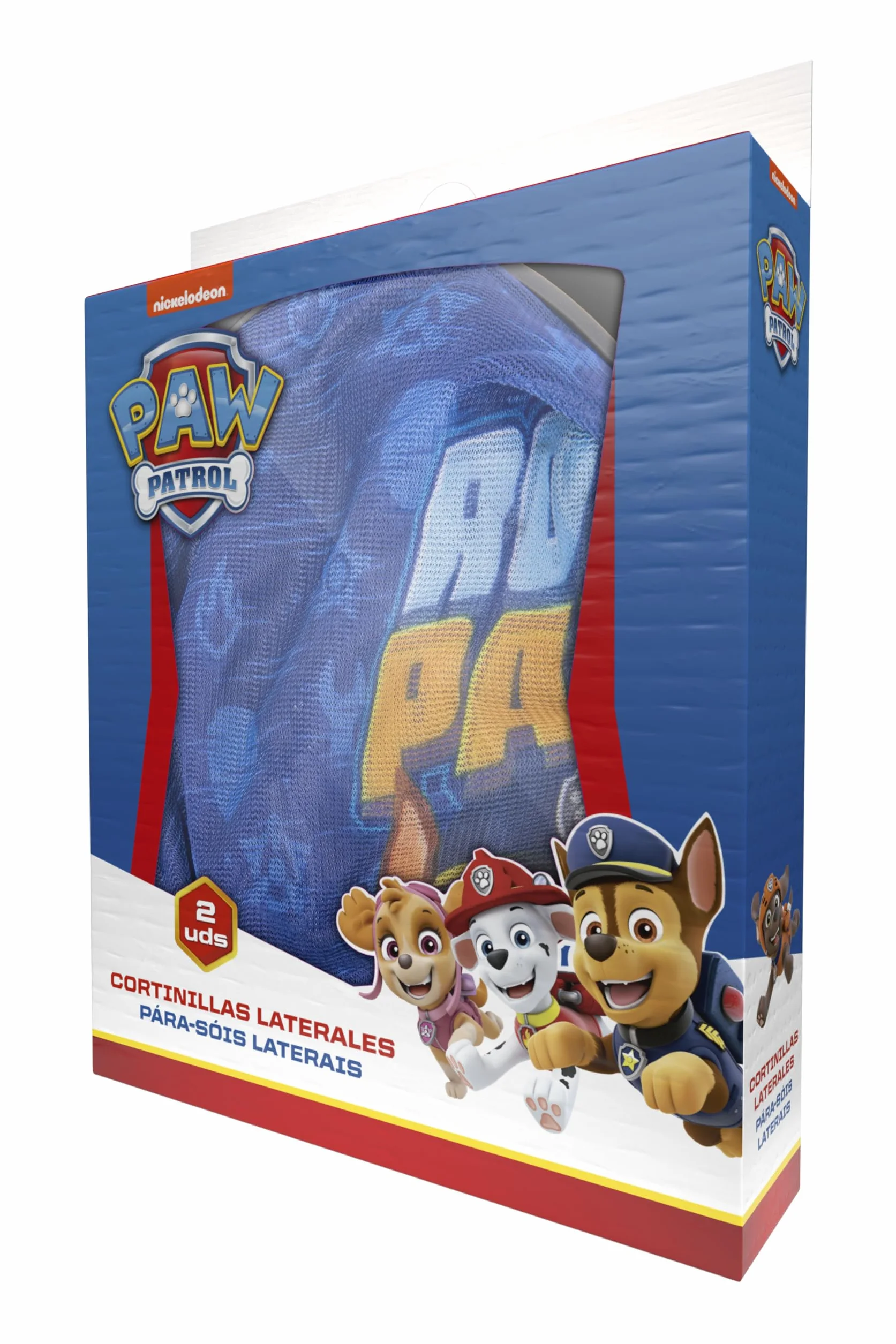 Paw Patrol zasłony boczne mikroperforowane Chase Marshall ochrona przeciwsłoneczna 2 sztuki