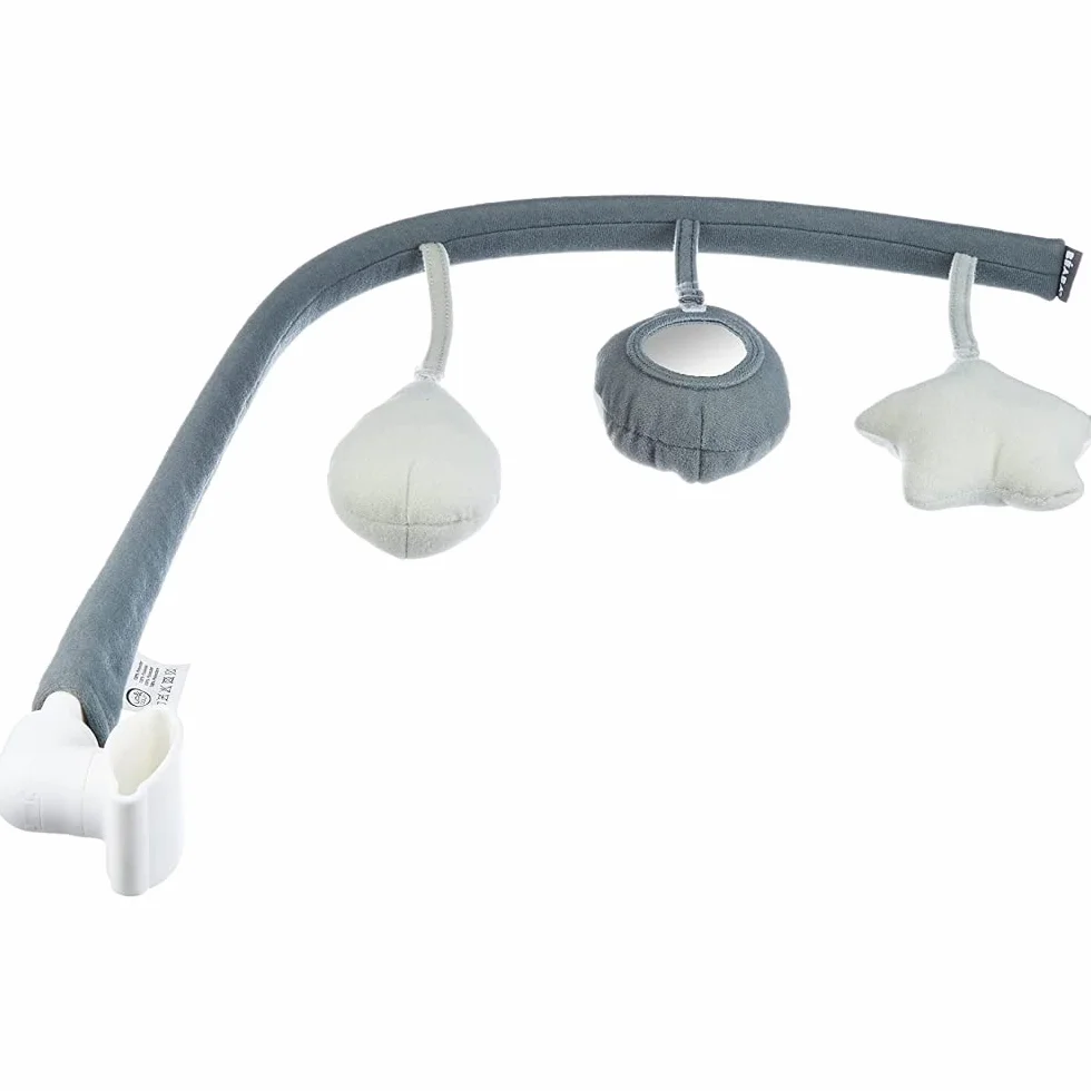 BÉABA Play/Activity Arch Transat Up & Down III, 3 giocattoli rotanti, sviluppo, ergonomico, grigio