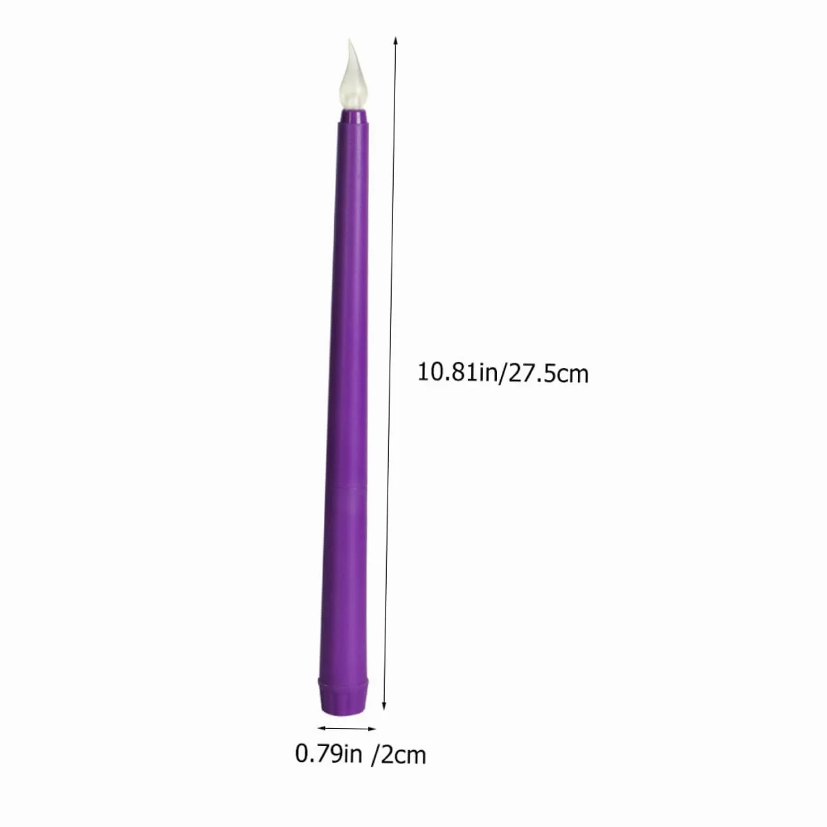 Ipetboom 12 Pezzi Candele LED senza Fiamma Viola, Facili da Usare e Installare, Candele Artificiali in Pp Batteria, Perfette per Matrimoni e Proposte Eleganti