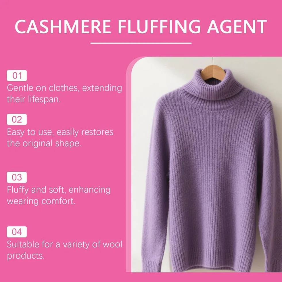 Soluzione riparatrice restringente per maglioni di lana 100 ml, ripristina tessuti lana e cashmere, trattamento nutriente