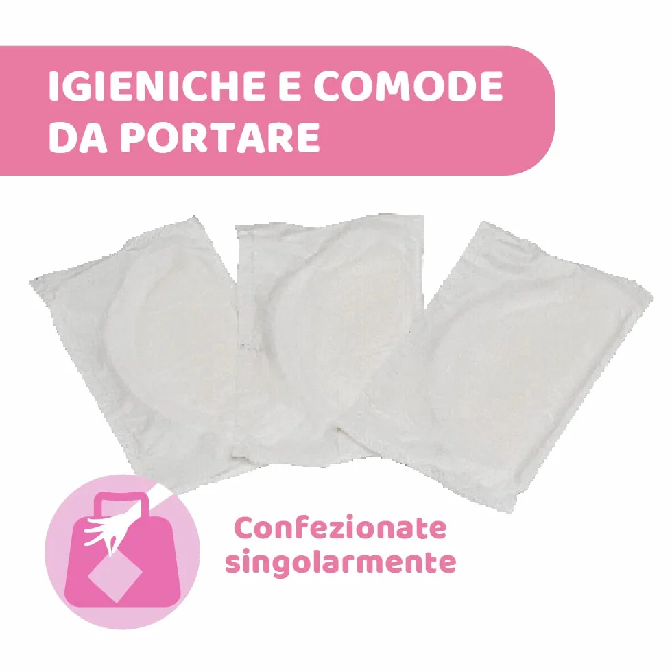 Chicco Coppette Assorbilatte Giorno e Notte, Ultra-Assorbenti, Morbide, Traspiranti, 30 Pezzi, Bianco