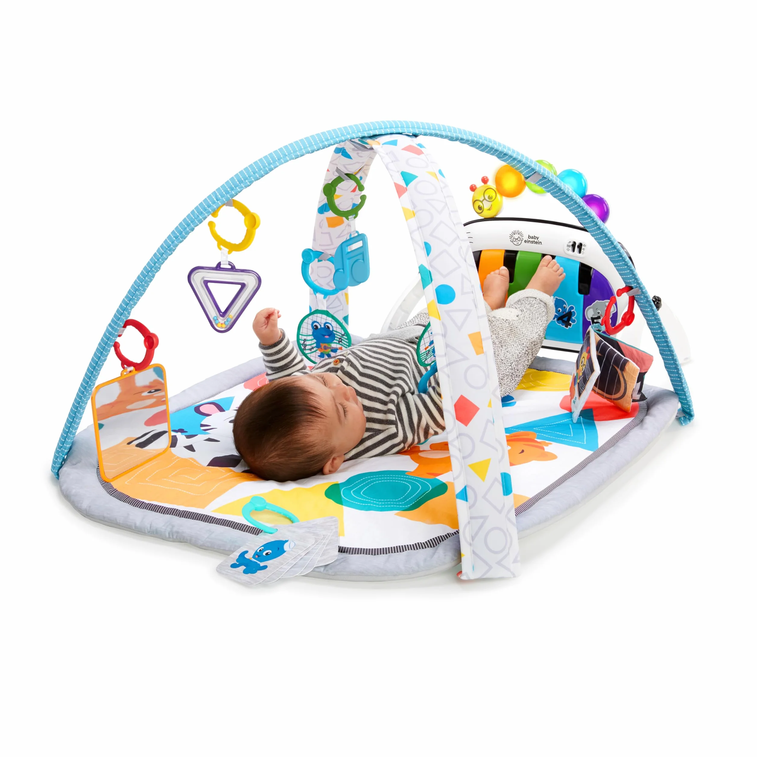 Baby Einstein Kickin' Tunes 4in1 Palestrina Multiattivita Musicale per Bambini con Pianoforte, 70+ Suoni, Luci, Arco di Gioco