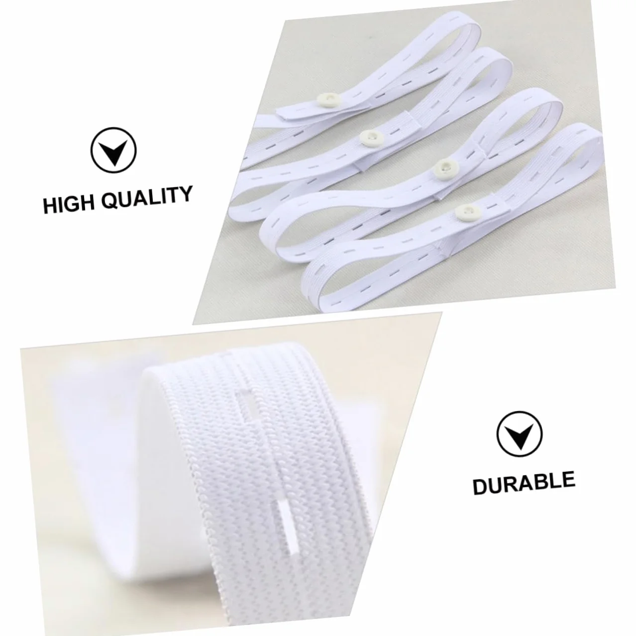 BESTonZON 15 pezzi Fibbia Per Pannolini Regolabili Cintura Fissaggio Elastica