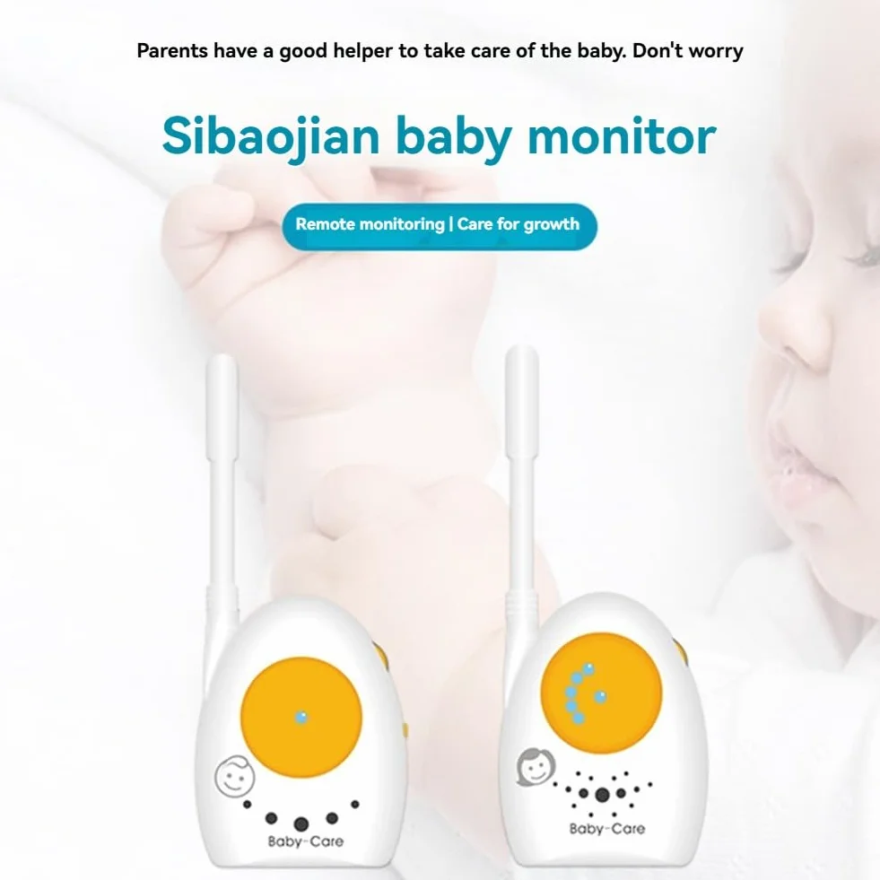 Audio Baby Monitor Fili Sorveglianza Bambino Lunga Distanza Suono Cristallino Indicatori Luminosi
