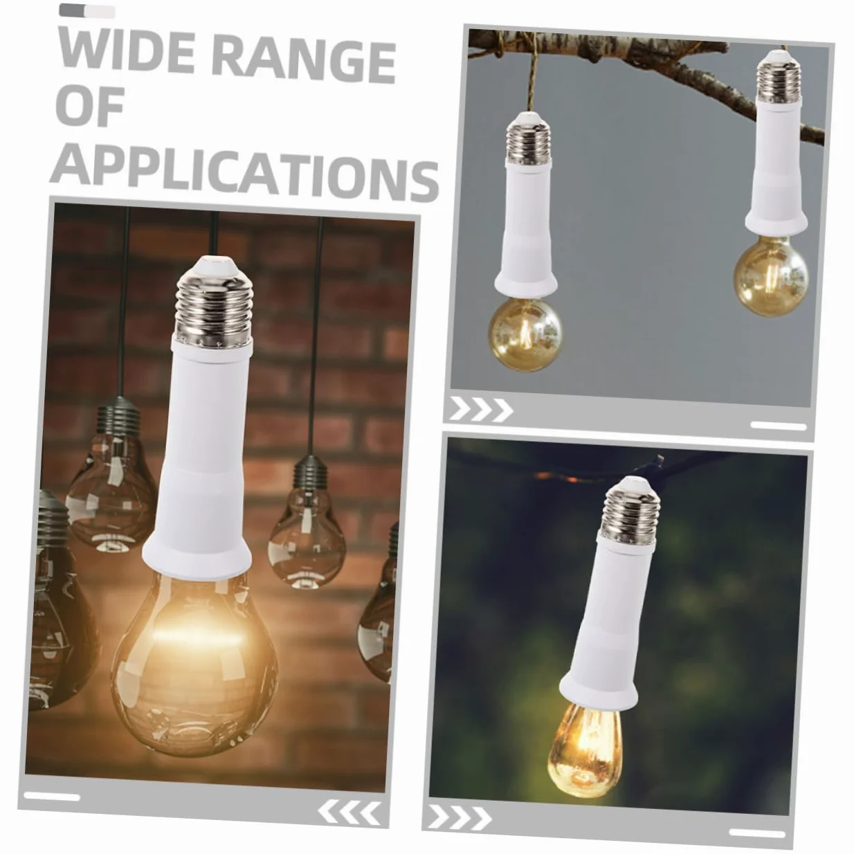 PRETYZOOM 16 Pz Adattatore per lampada prolunga lampadine presa luce estensore per presa di luce all'aperto adattatore per lampadina base della lampadina forniture di lampade bianca