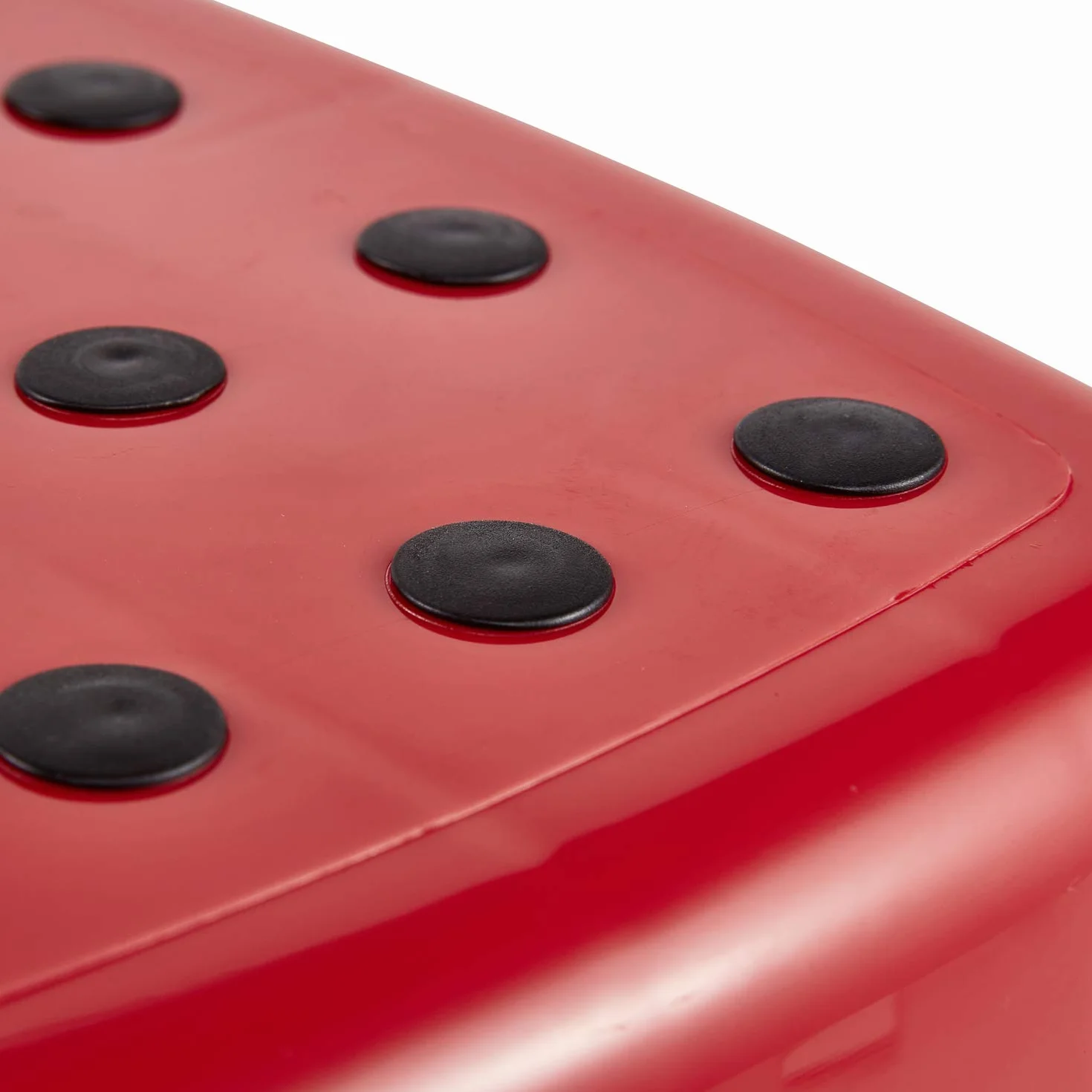 Keepeer Cars Tritthocker Zweistufig Anti-Rutsch Kirsch-Rot 3-14 Jahre
