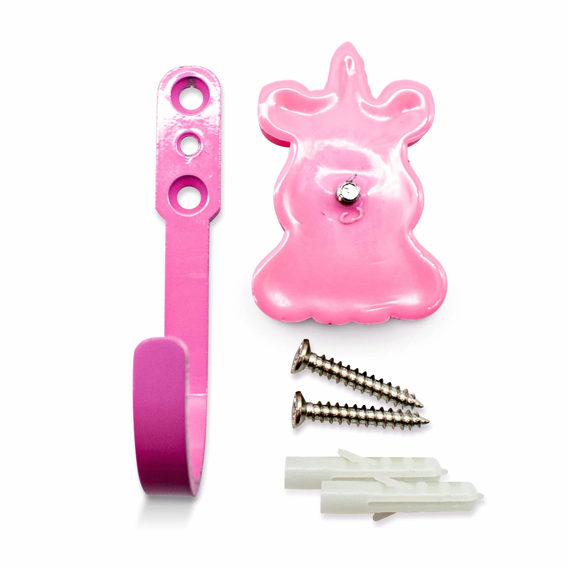 Appendini per bambini Unicorno Rosa 34x90 mm 4 Appendiabiti Attaccapanni