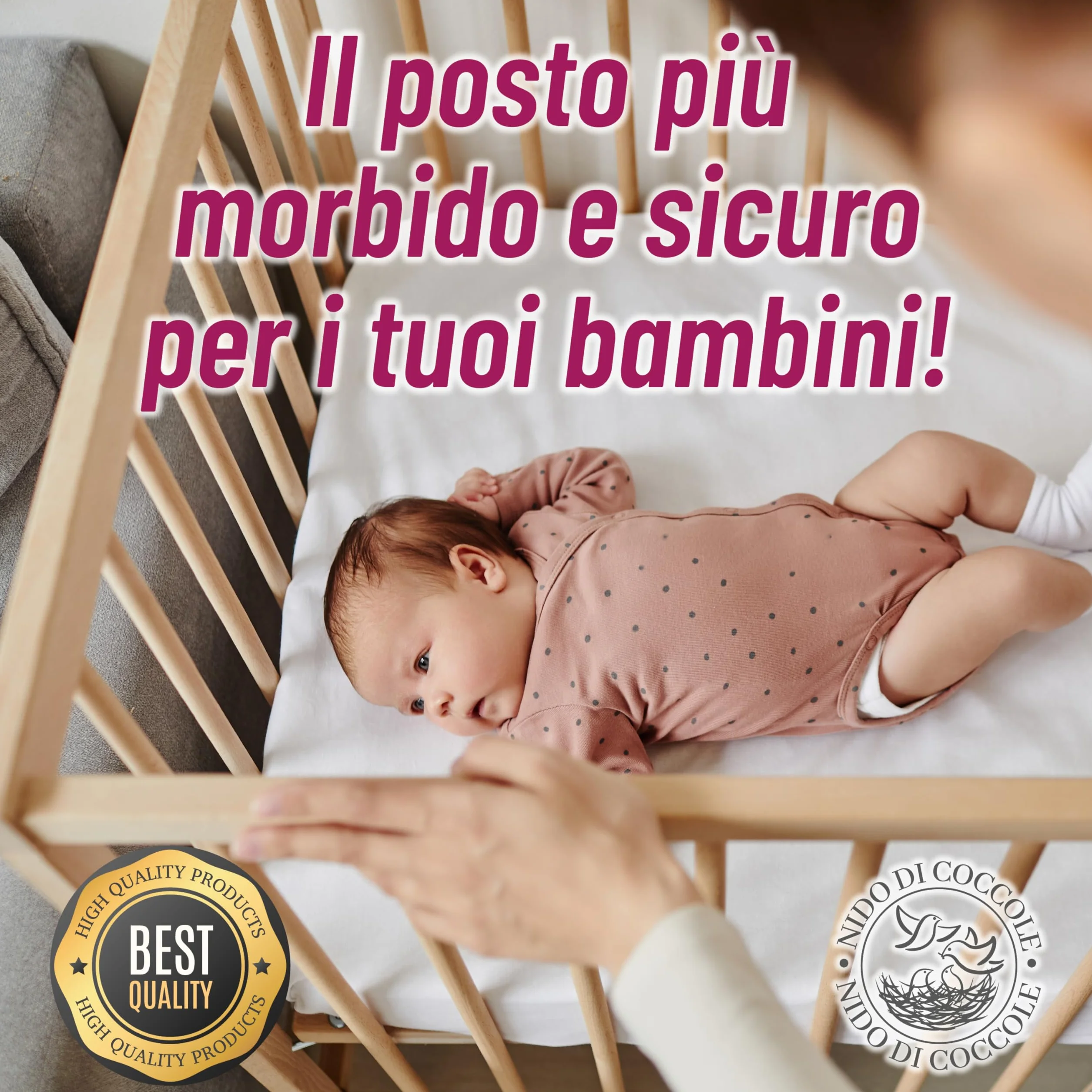 Coprimaterasso Next to Me 60x90 cm Set 2 sztuk Traspiranti Lavabili Angoli Elasticizzati Antiacaro
