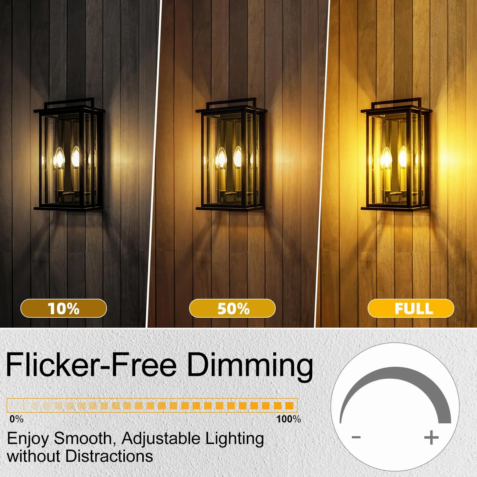 GvvooHome Lampadine a candelabro da 40 Watt, lampadina LED E12 dimmerabile, lampadine a candela B10, 2700 K, bianco morbido, 90+CRI, 400 lm, vetro Cear, confezione da 24