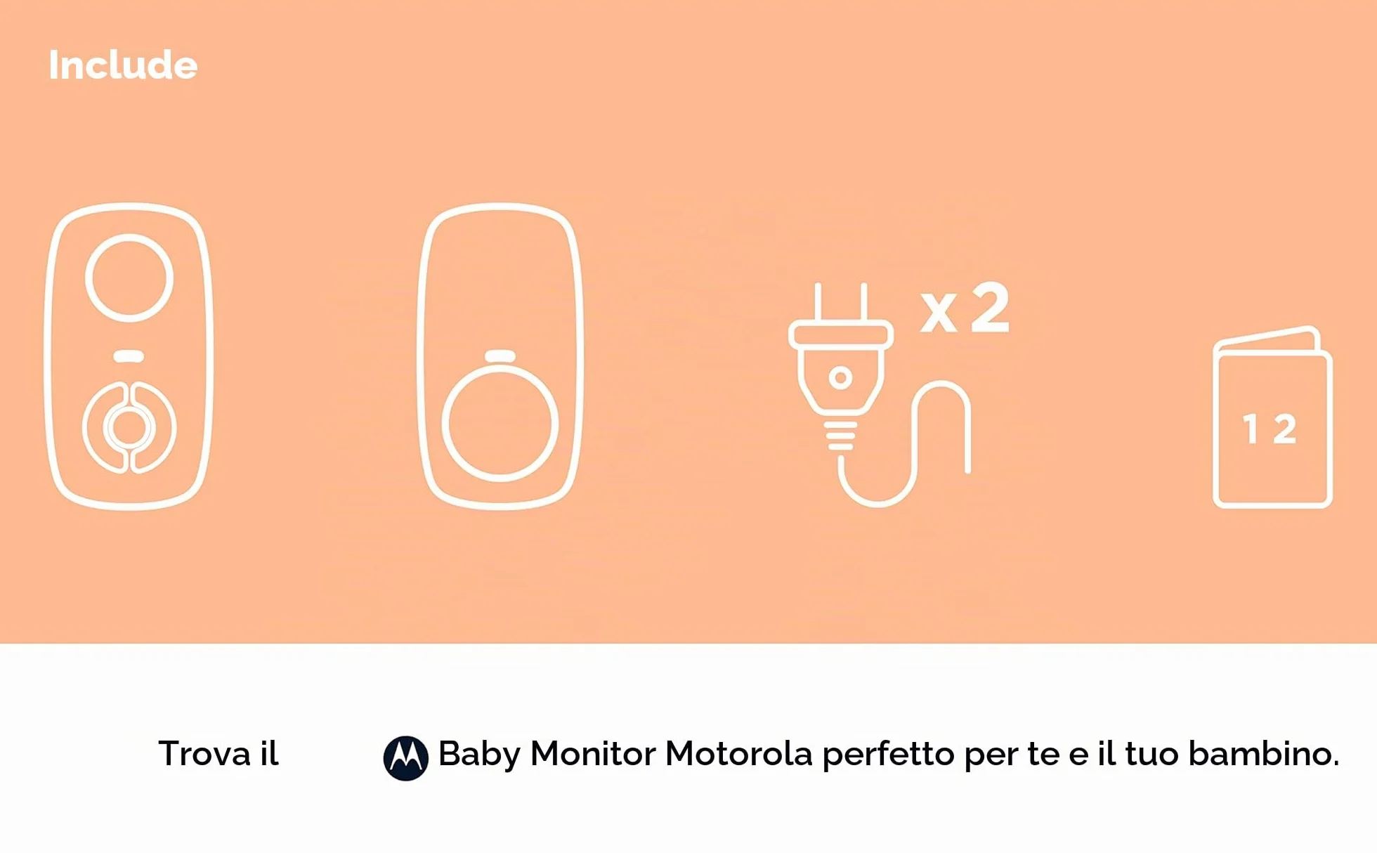 Motorola Nursery AM21/MBP21 Monitor Audio Baby DECT 300m