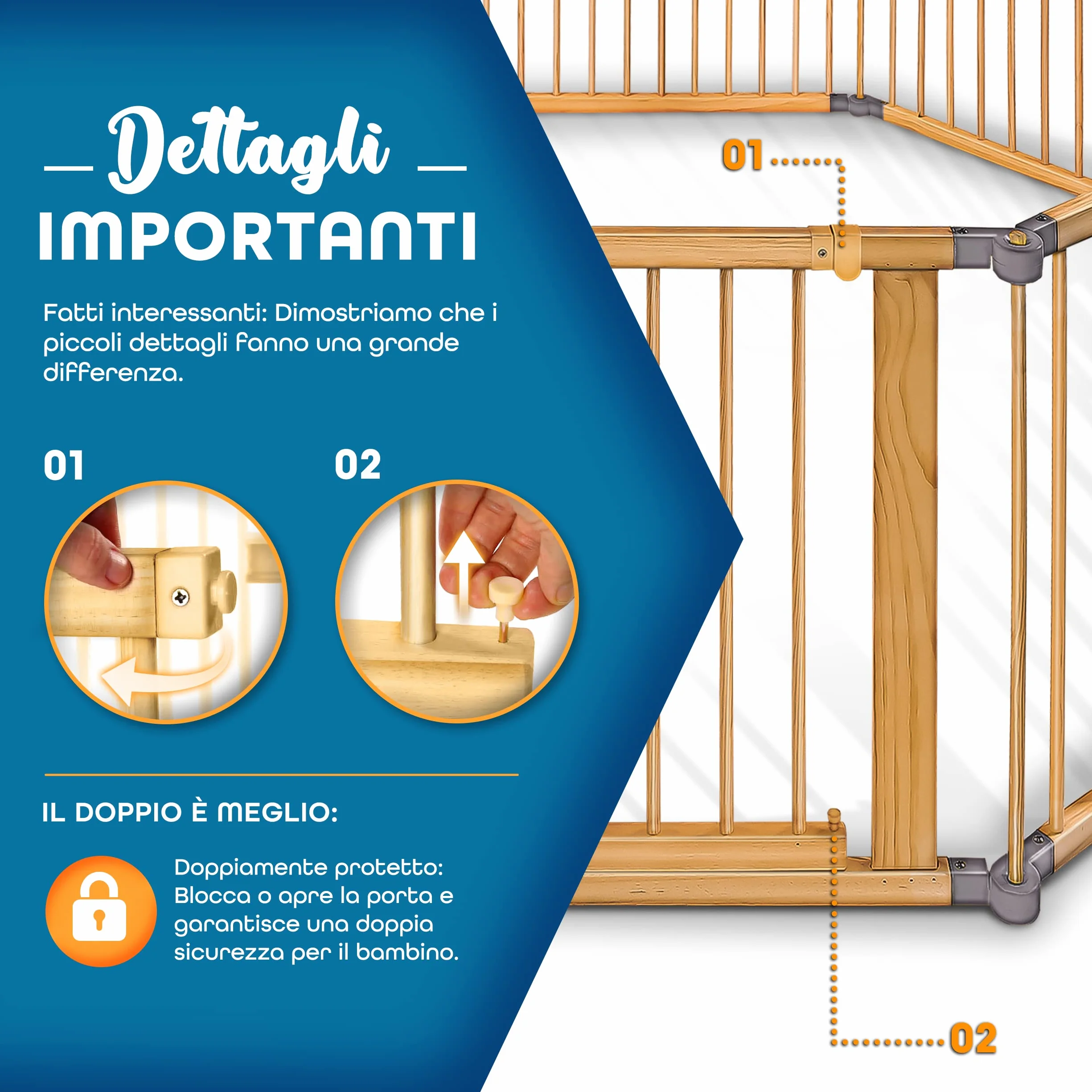 KIDUKU® XXL Box per Bambini Barriera di Sicurezza 7,2 m Pieghevole con Porta 8 Elementi Grigio
