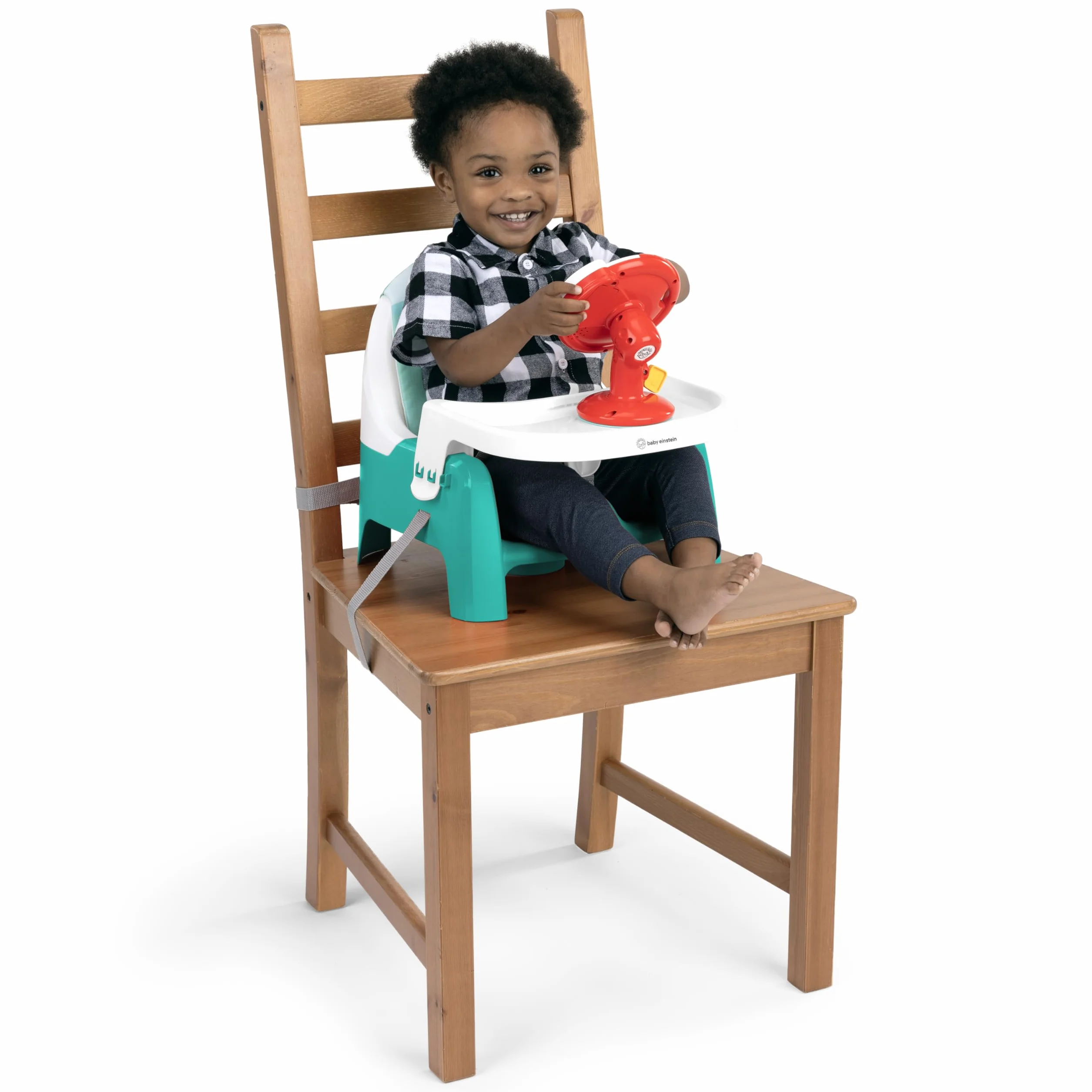 Baby Einstein Farm Explorers Seggiolino Rialzo 2-in-1 Gioco Volante Musicale 6-36 Mesi
