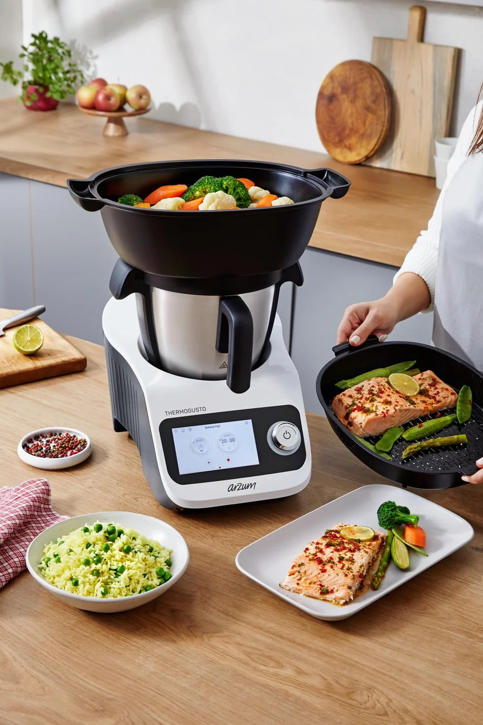 Arzum AR1181 Thermogusto Robot da cucina intelligente bianco