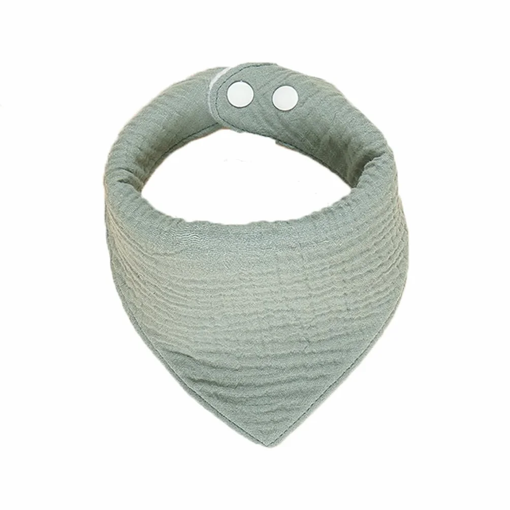 BRONG Mussola Bavaglini Neonato Confezione da 6 Bandana Cotone Dentizione Bottoni Regolabili
