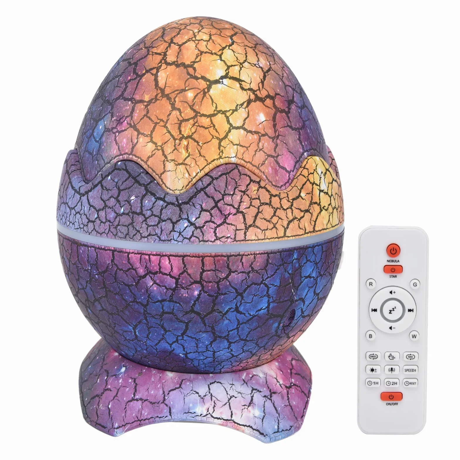 Proiettore a Stella con di Dinosauro Luce Notturna Magica RGB con Musica per Camera da Letto e Soggiorno, Proiettore a Stella Rumore Bianco per Bambini, Materiale ABS+PC